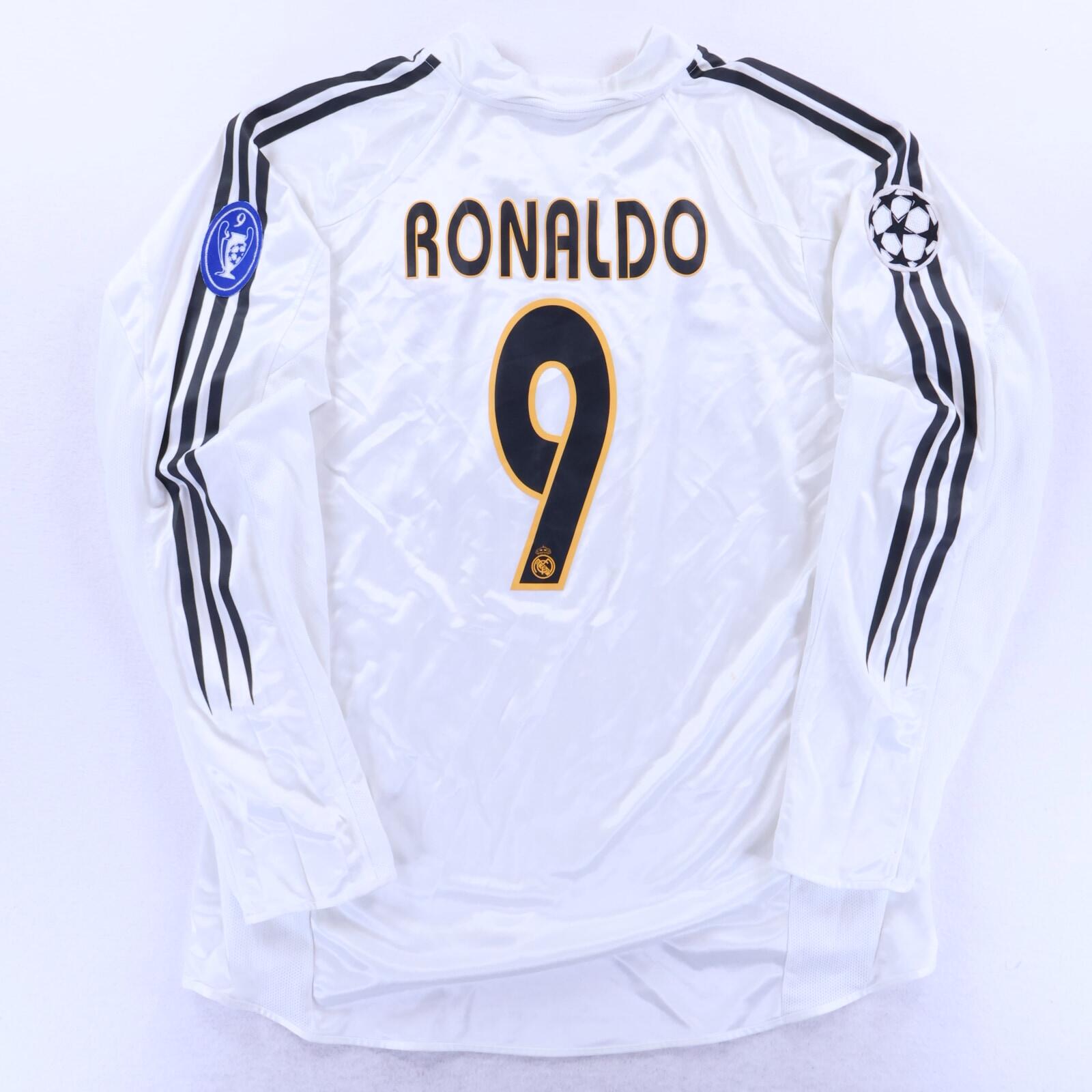 Real Madrid Ronaldo #9 2004/05 Home Shirt - XL