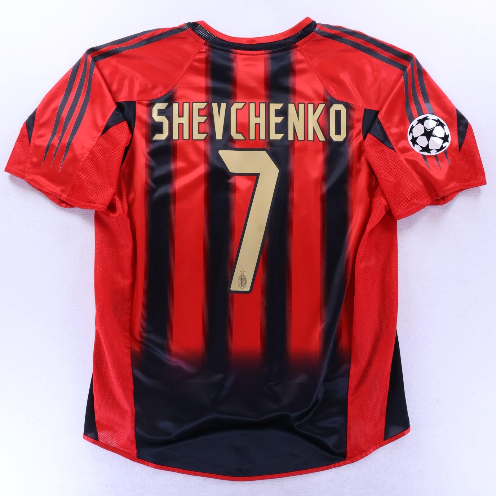 AC Milan公式 Shevchenko 7 ユニフォーム Ac Milan Shevchenko #7 2004/05 Home Shirt - L