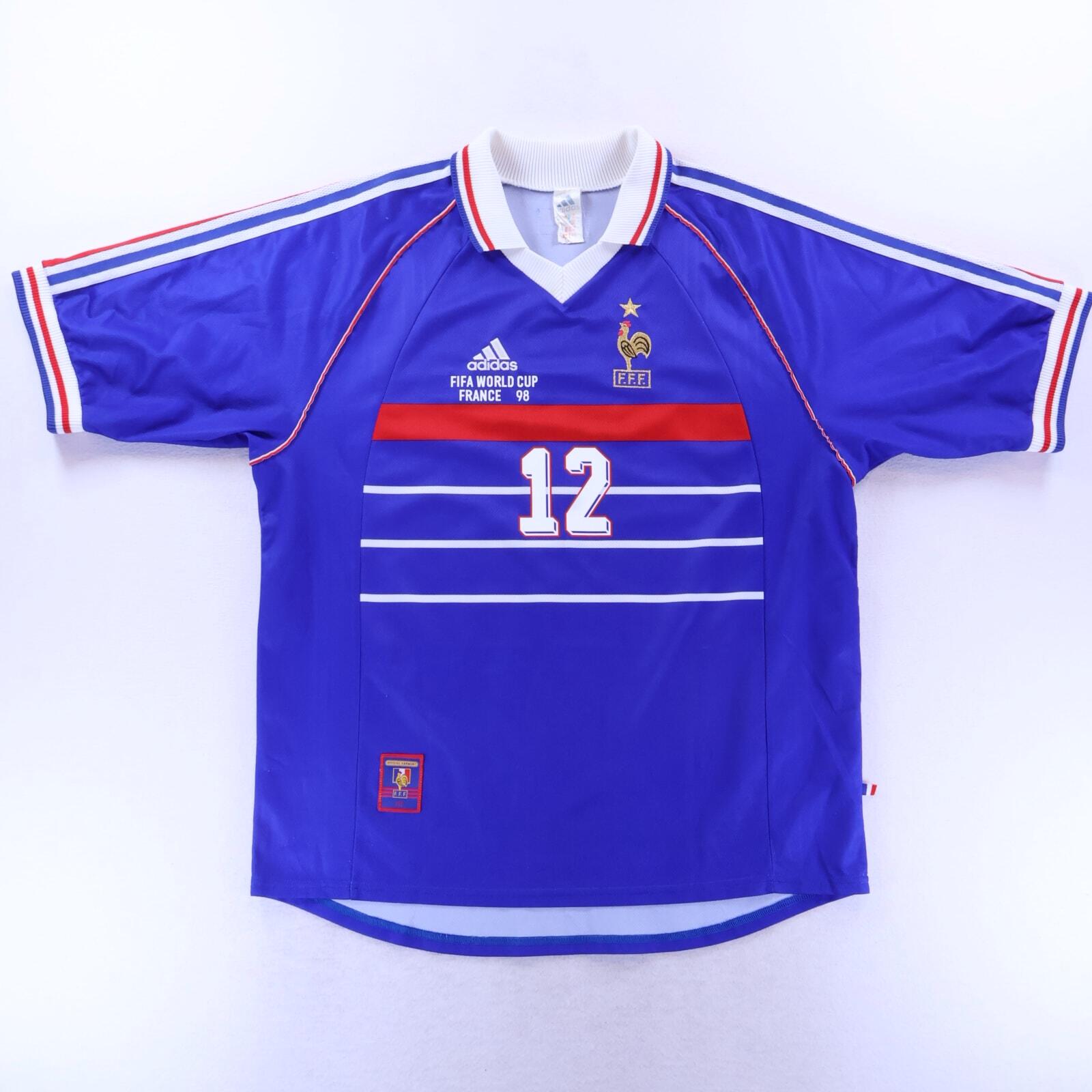 France Henry #12 1998/00 Home Shirt - XL