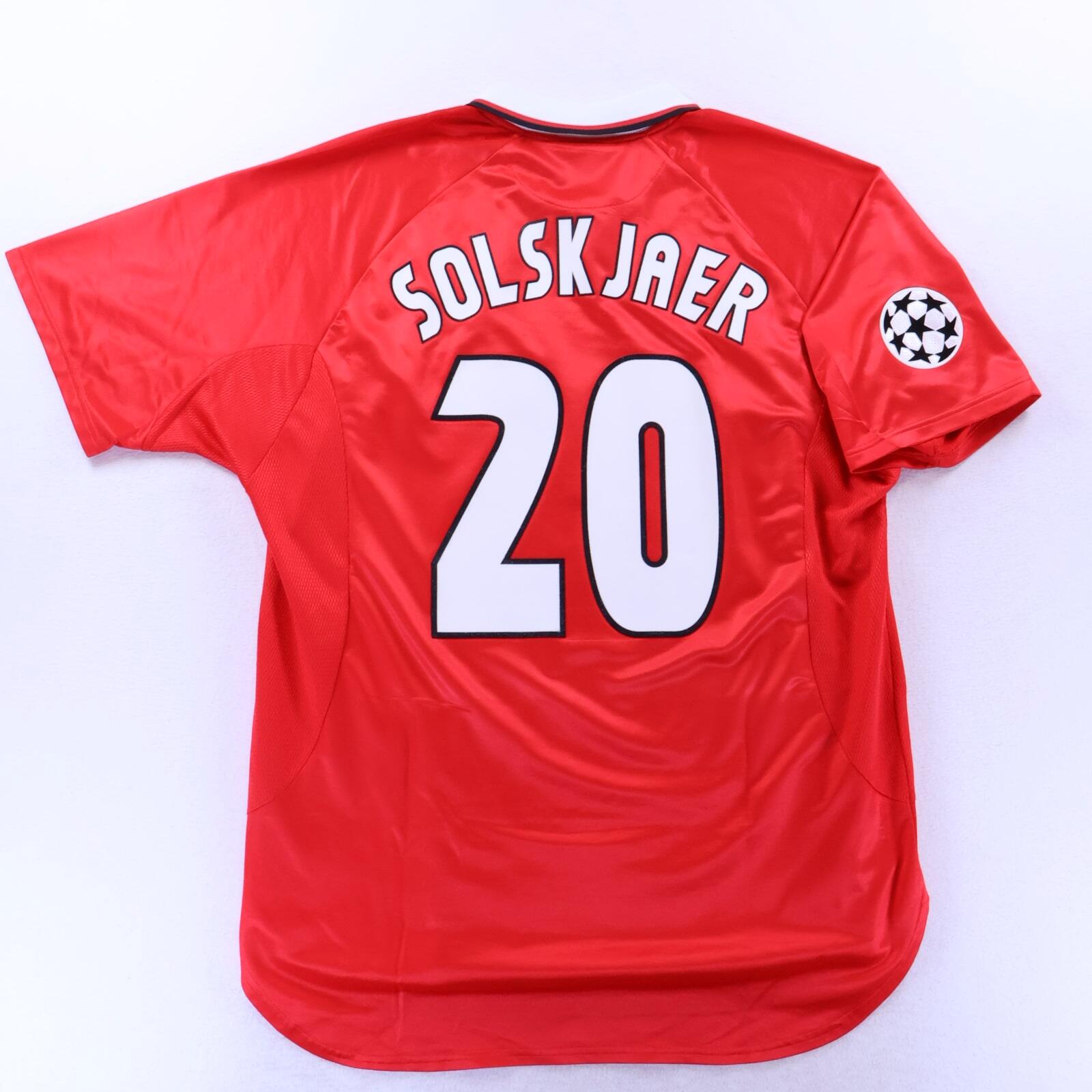 Manchester United Solskjaer #20 1997/00 Champions League Home Shirt - XL