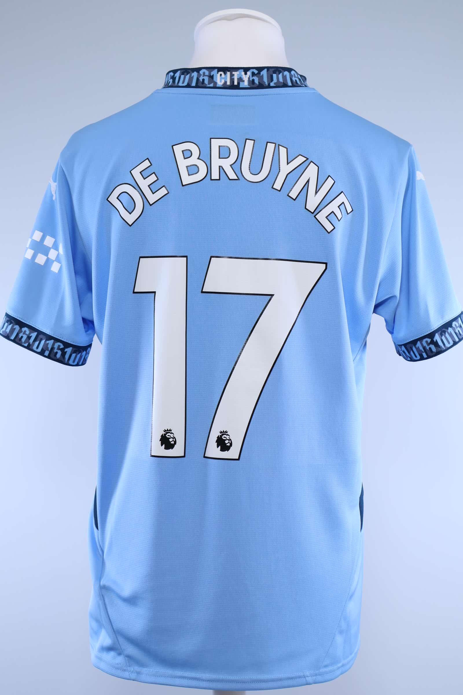 2024/25 - MANCHESTER CITY - DE BRUYNE - #17 - HOME SHIRT - M