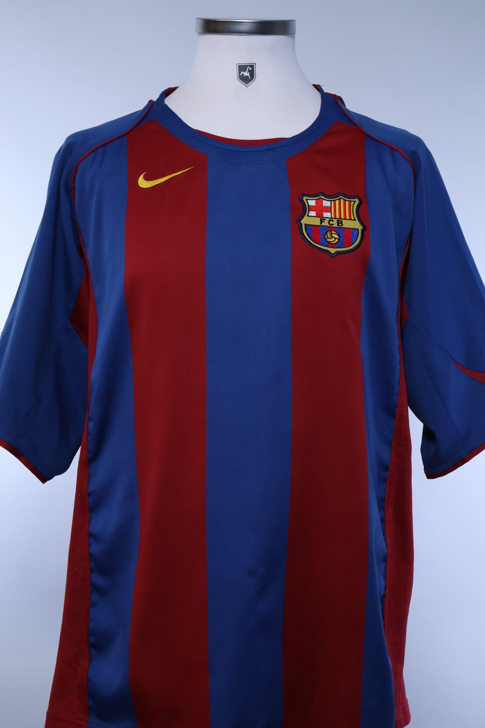2004/05 - FC BARCELONA - LARSSON - #7 - HOME SHIRT - XL