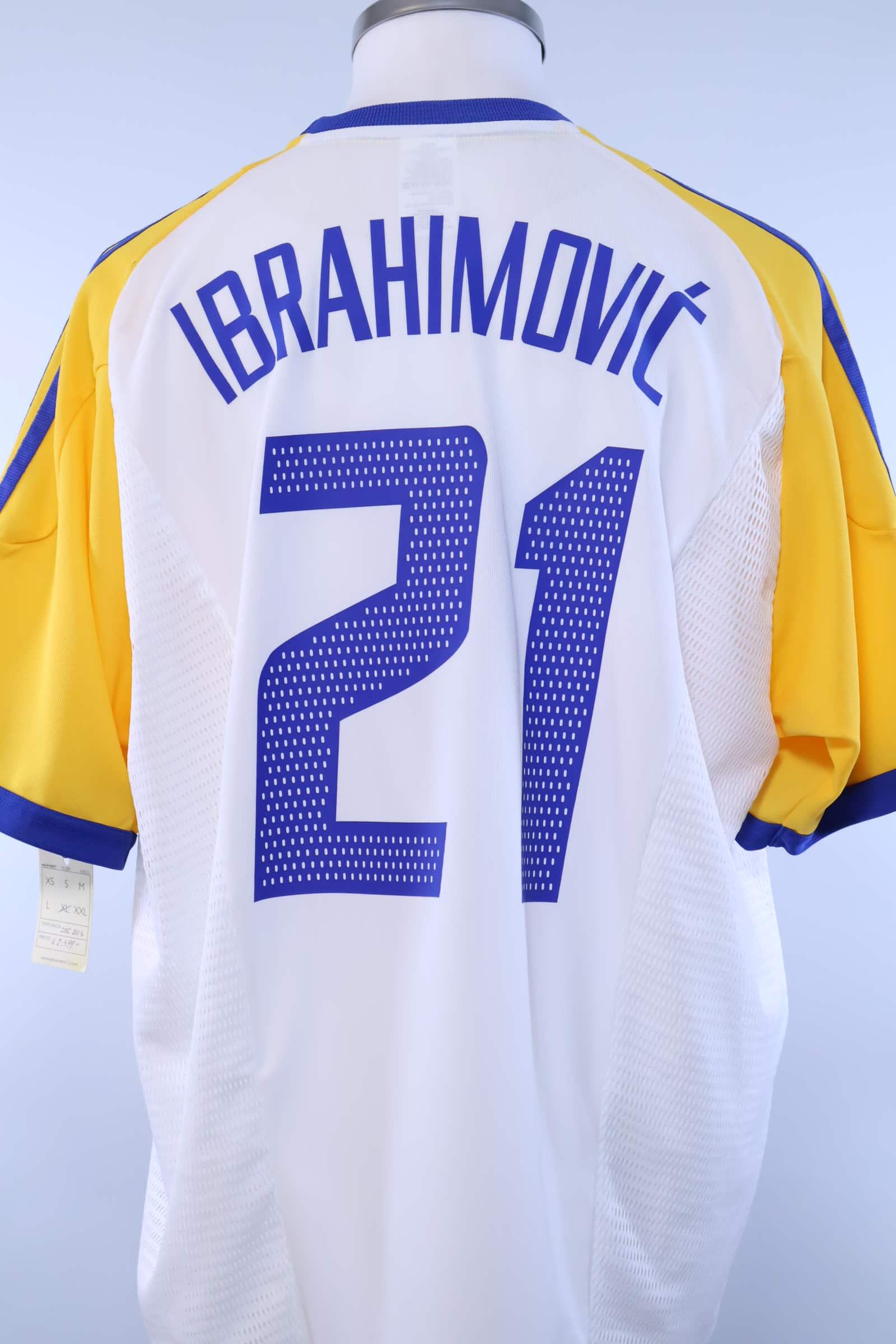 2002/04 - SWEDEN - IBRAHIMOVIĆ - #21 - AWAY SHIRT - XL