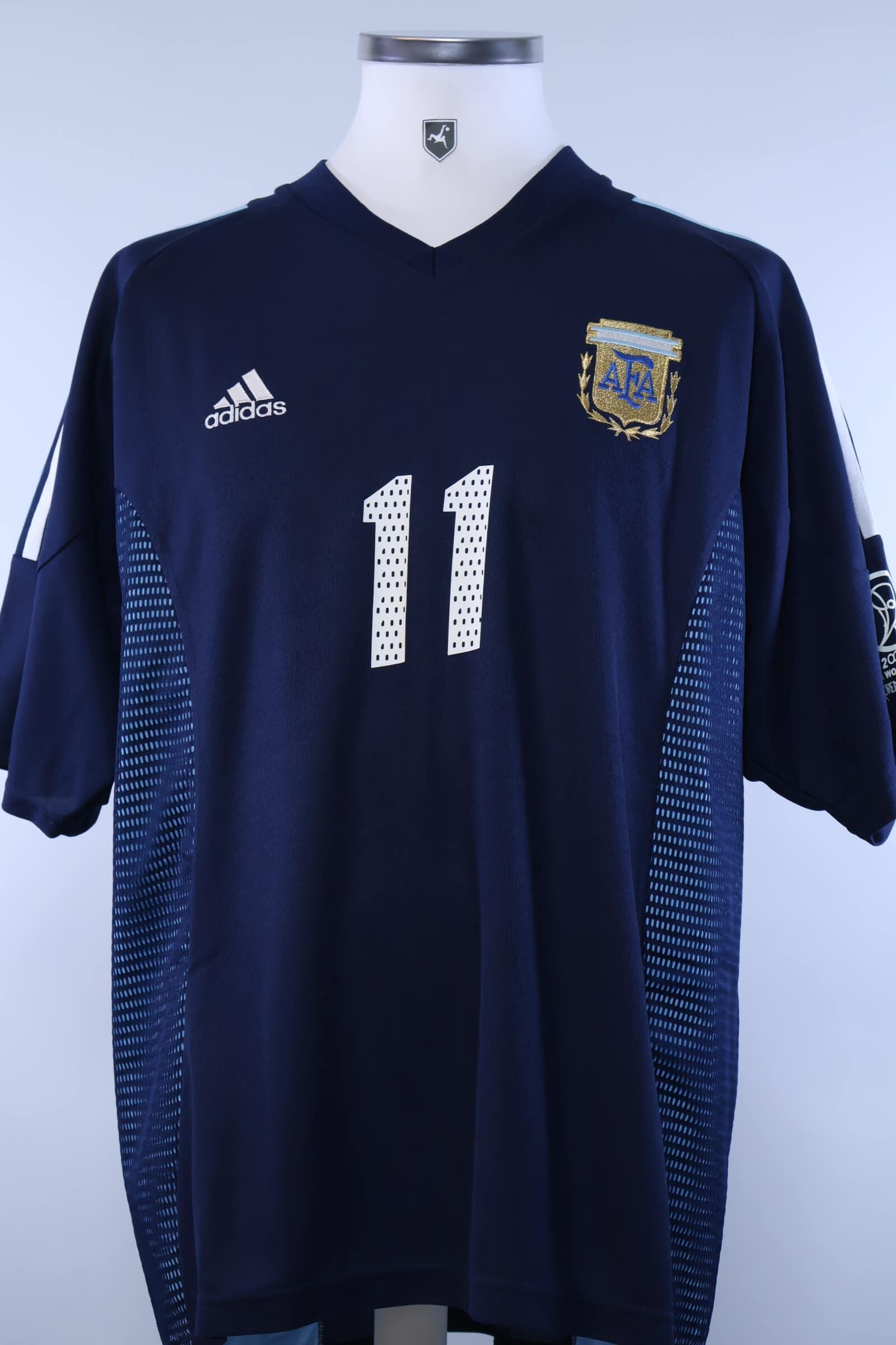 2002/02 - ARGENTINA - VERON - #11 - WORLD CUP AWAY SHIRT - XL