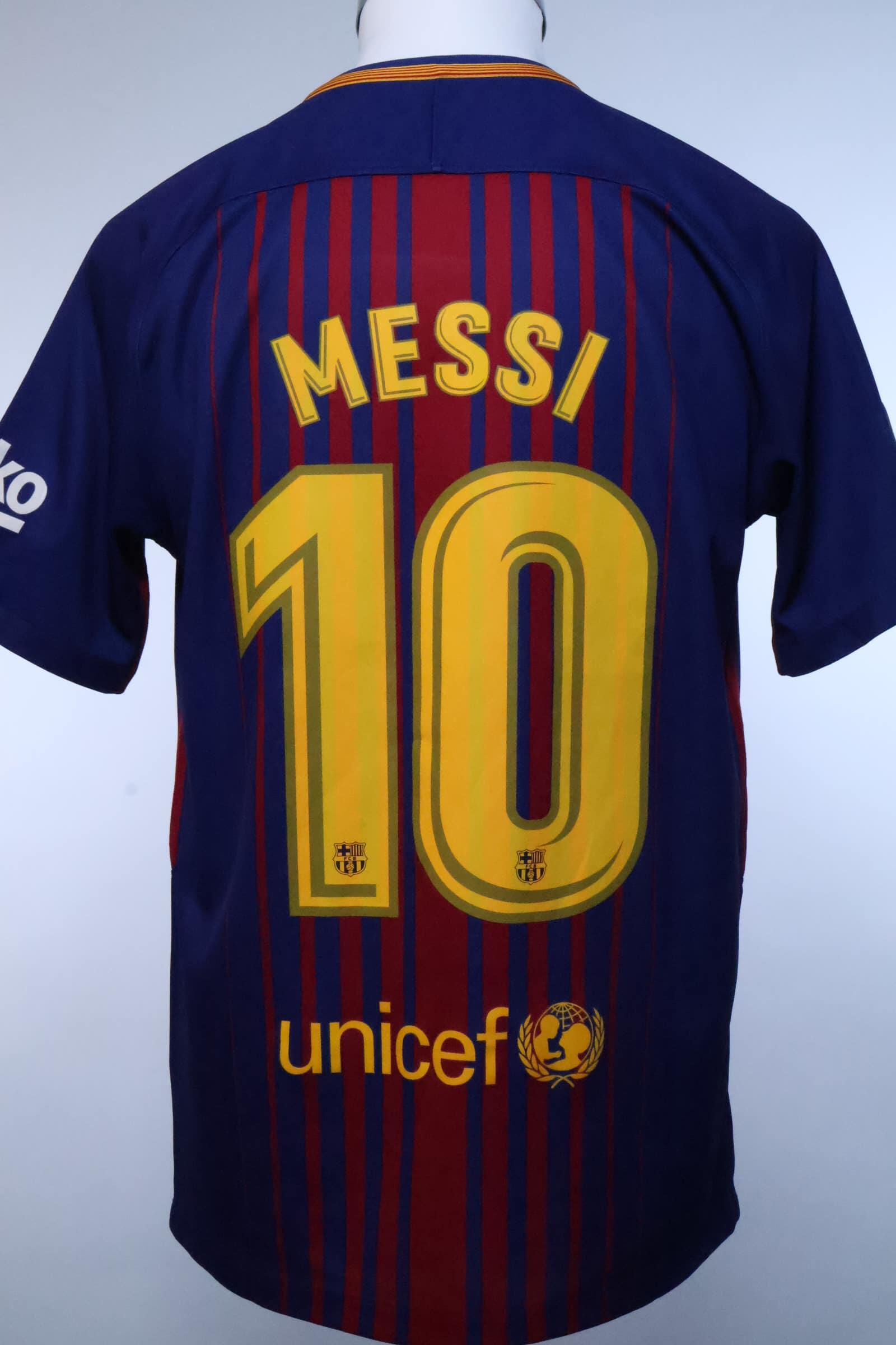 Fc Barcelona 2017/18 Messi #10 Home Shirt - M