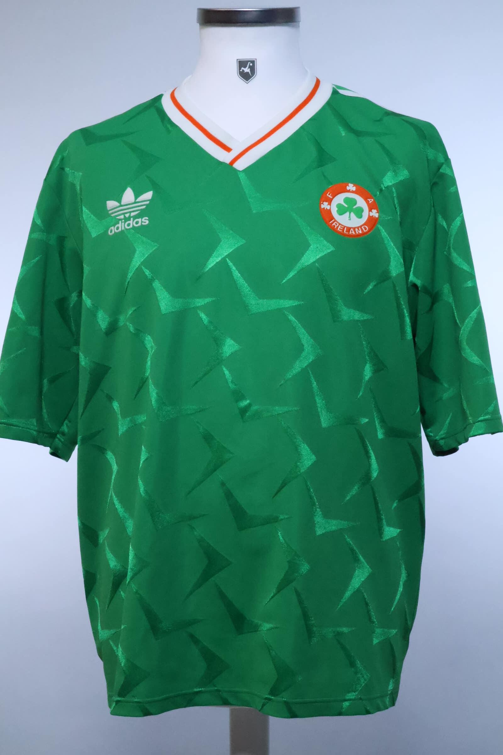  90s アイルランド代表　ユニホーム　ゲームシャツ Republic Of Ireland 1990/92 Home Shirt - XL
