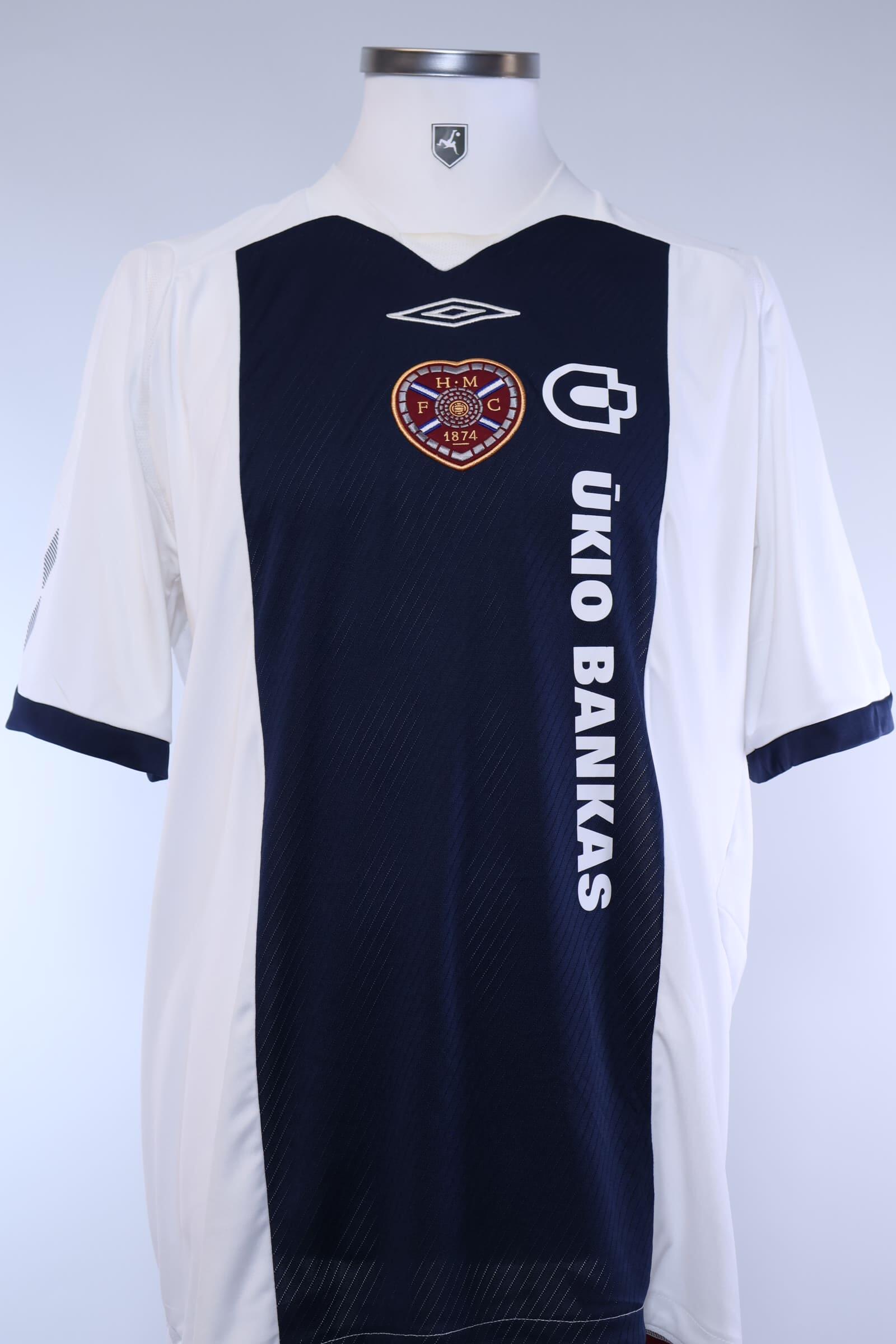 Maillot Extérieur Heart Of Midlothian 2008/2009 – Umbro – Taille L – Occasion