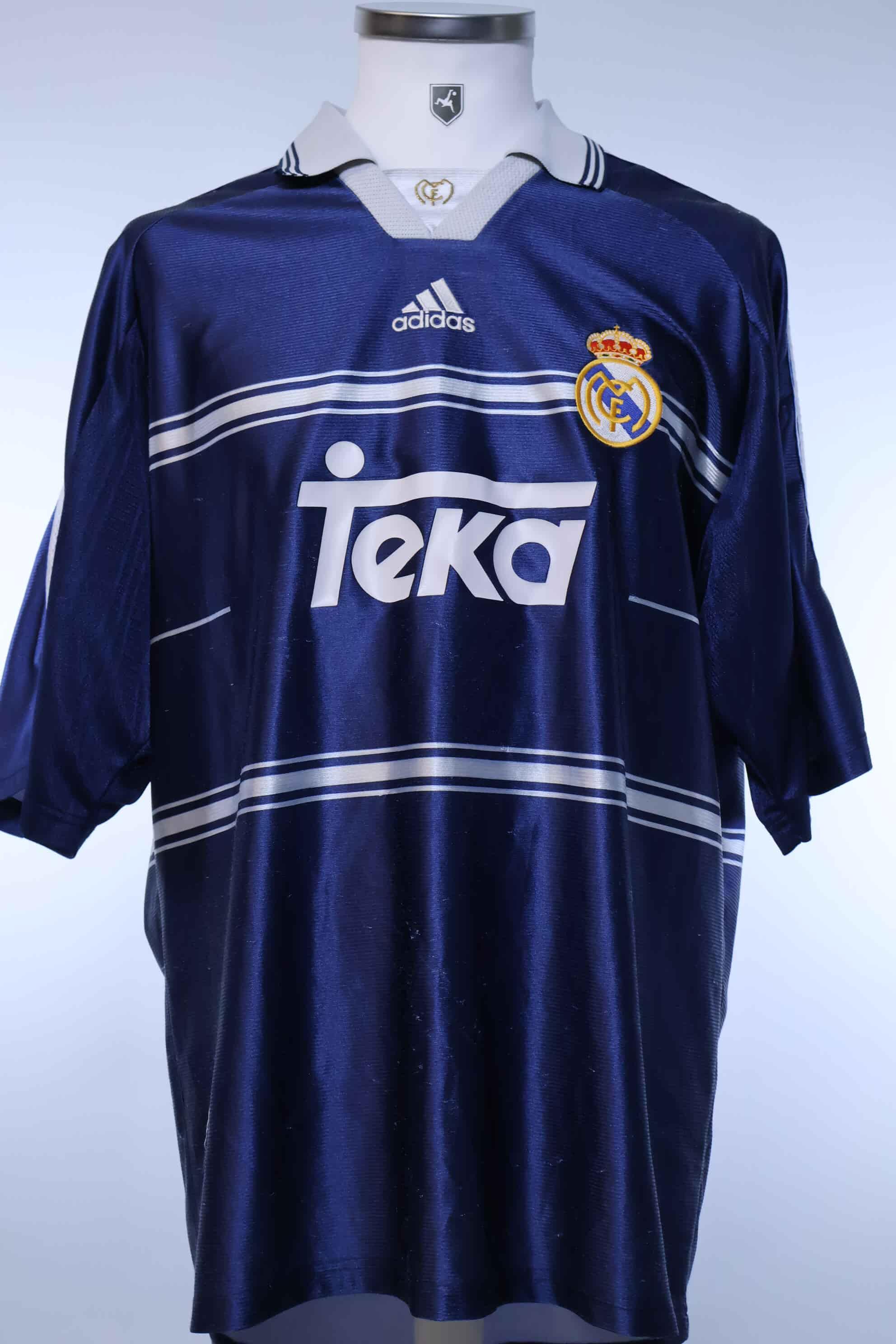 Real Madrid adidas シャツ XL ダークブルー Real Madrid 1998/99 Away Shirt - XL