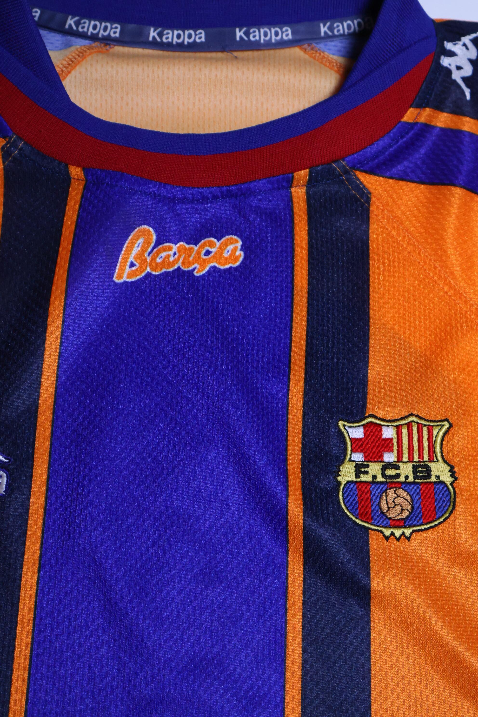 Fc Barcelona Figo #7 1997/98 Away Shirt - XL