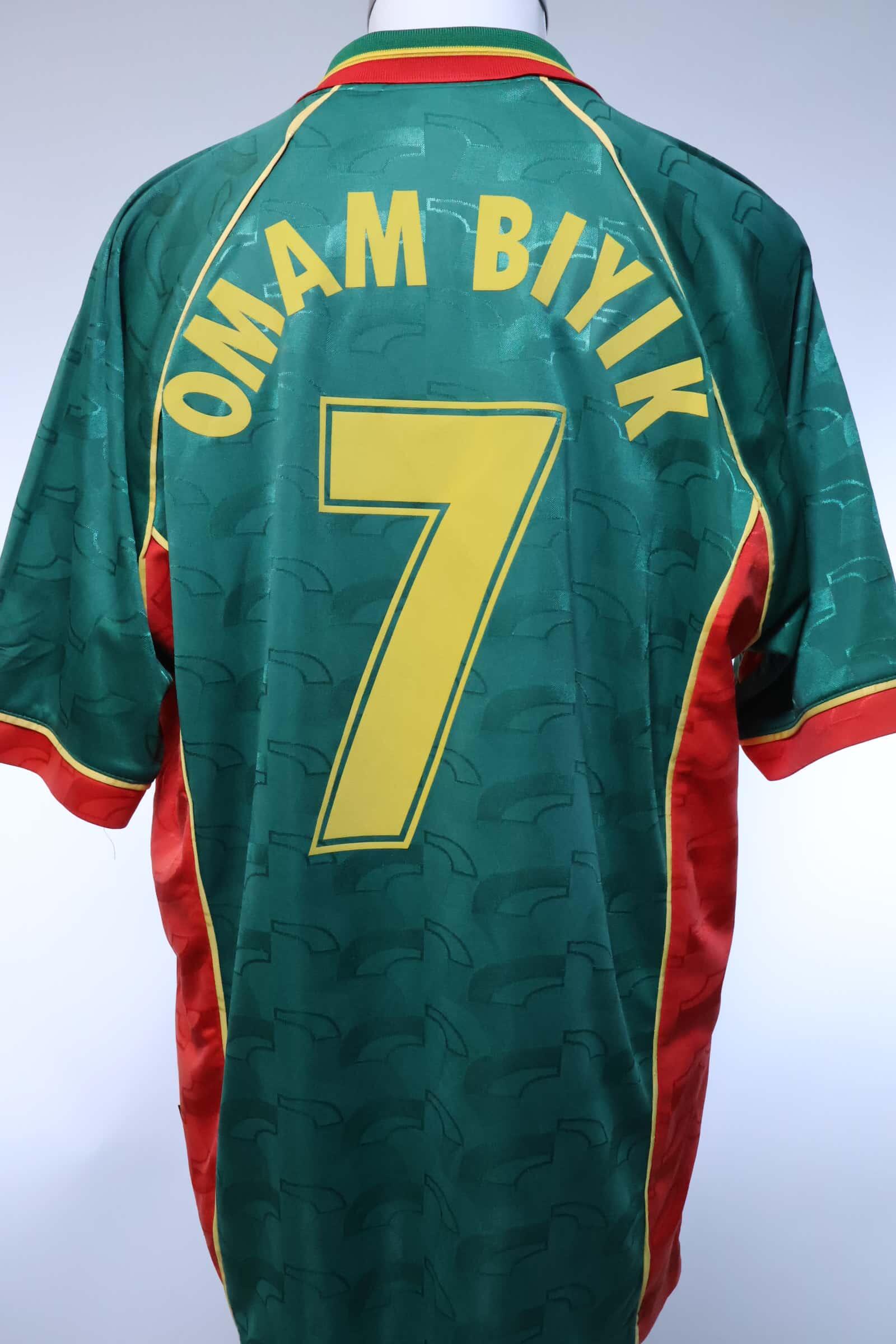 Cameroon Omam Biyik #7 1998/99 Home Shirt - XL