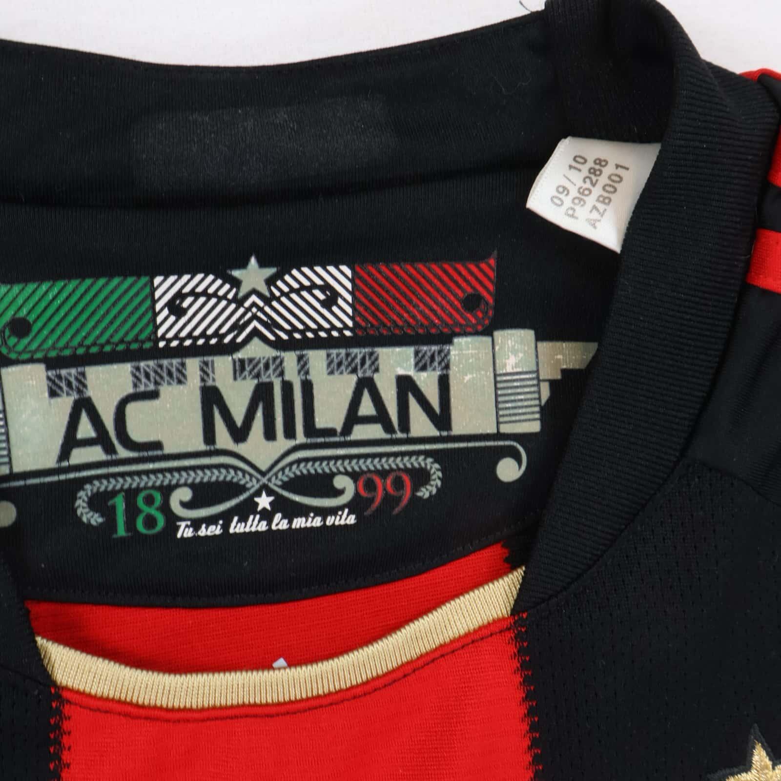 Ac Milan Inzaghi #9 2010/11 Home Shirt - M