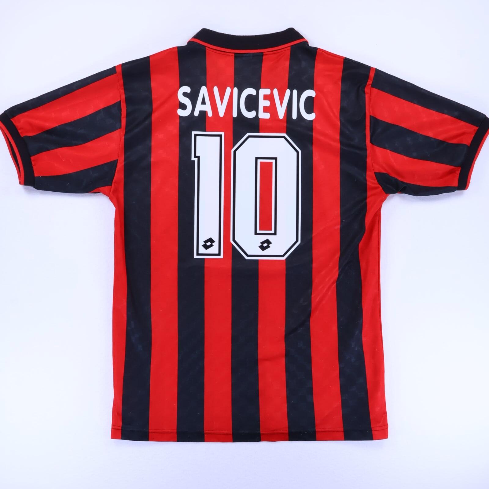 Ac Milan Savicevic #10 1995/96 Home Shirt - L