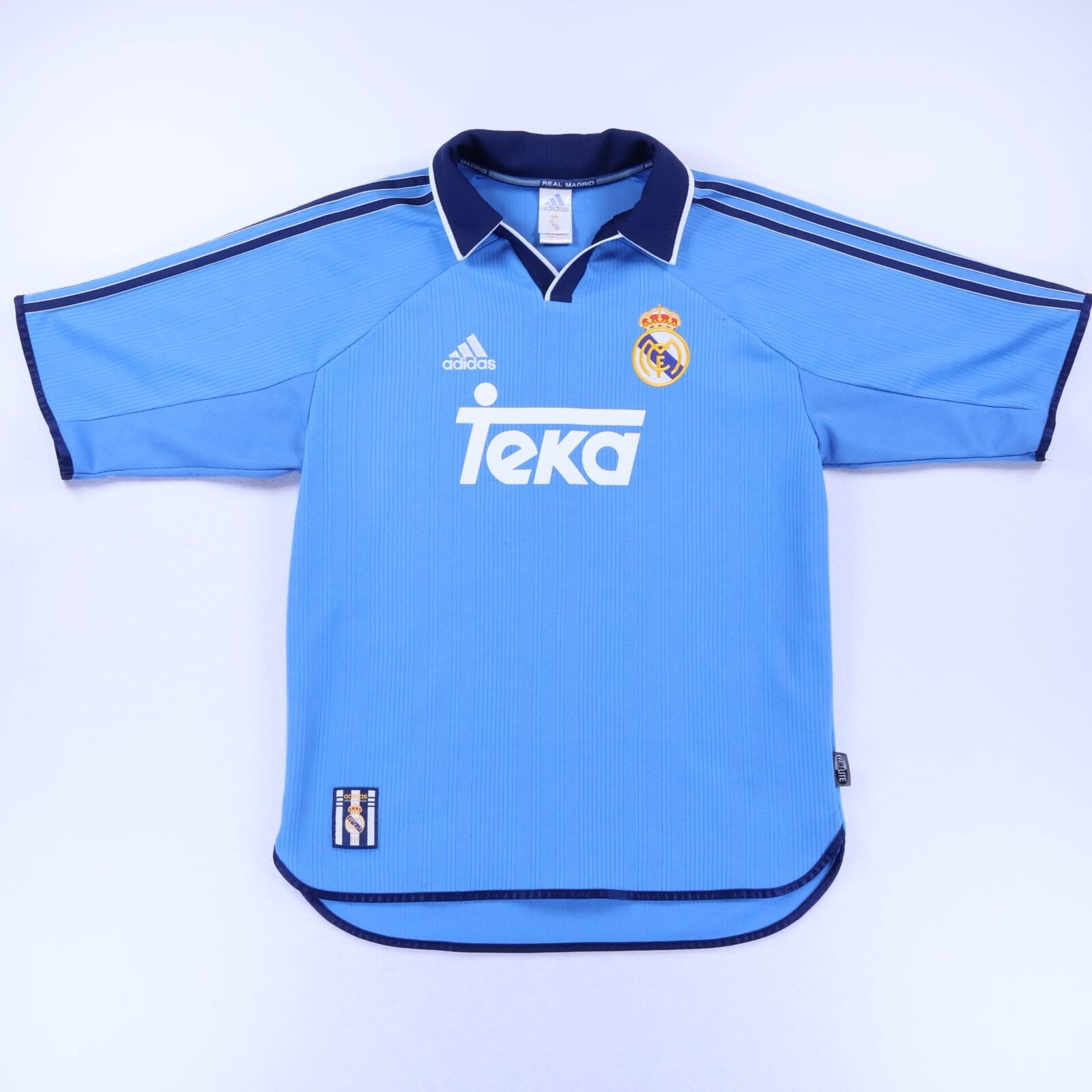 adidas Real Madrid シャツ Mサイズ 水色 Real Madrid J.M.Guti #14 1999/00 Third Shirt - M
