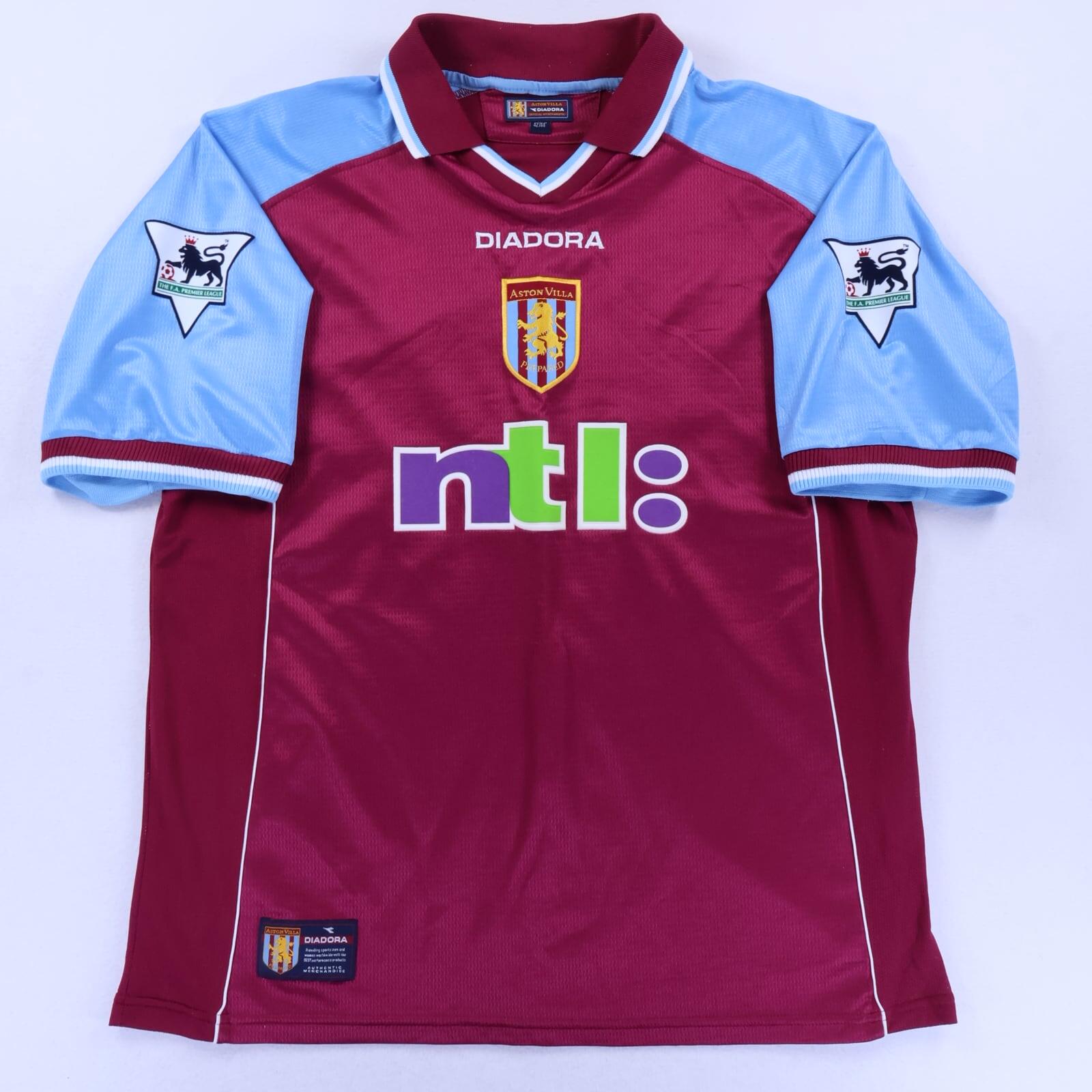 Aston Villa Ginola #14 2000/01 Home Shirt - L