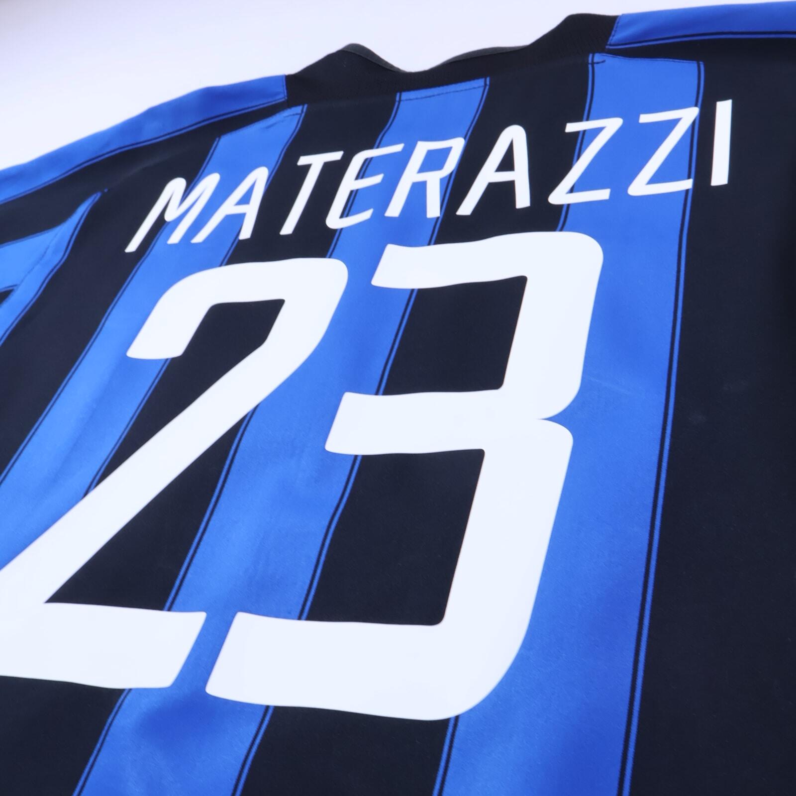 Inter Milan Marterazzi #23 2003/04 Home Shirt - XL