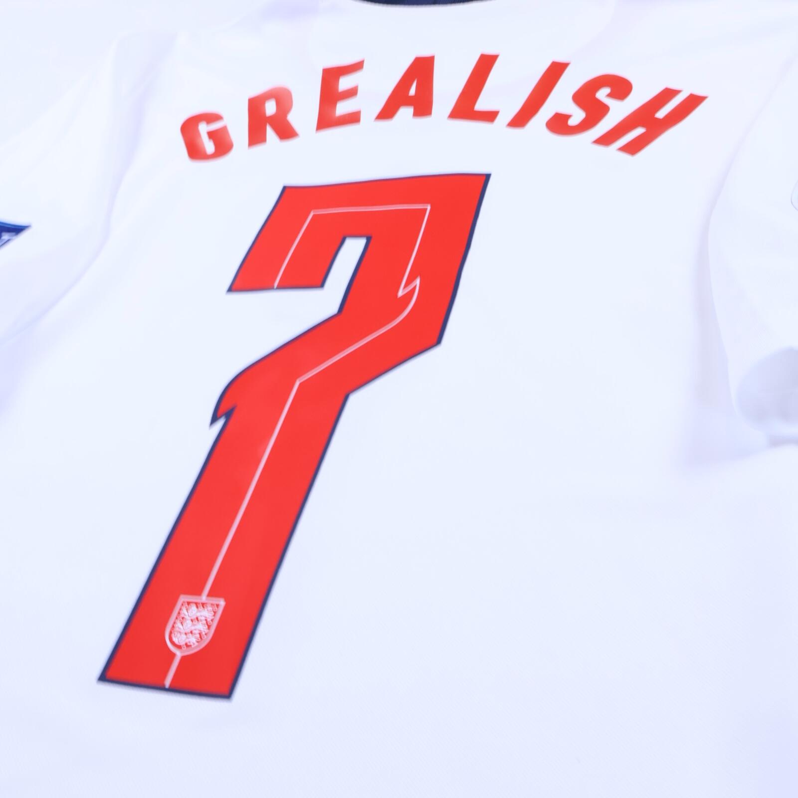 England Grealish #7 2020/22 Home Shirt - S