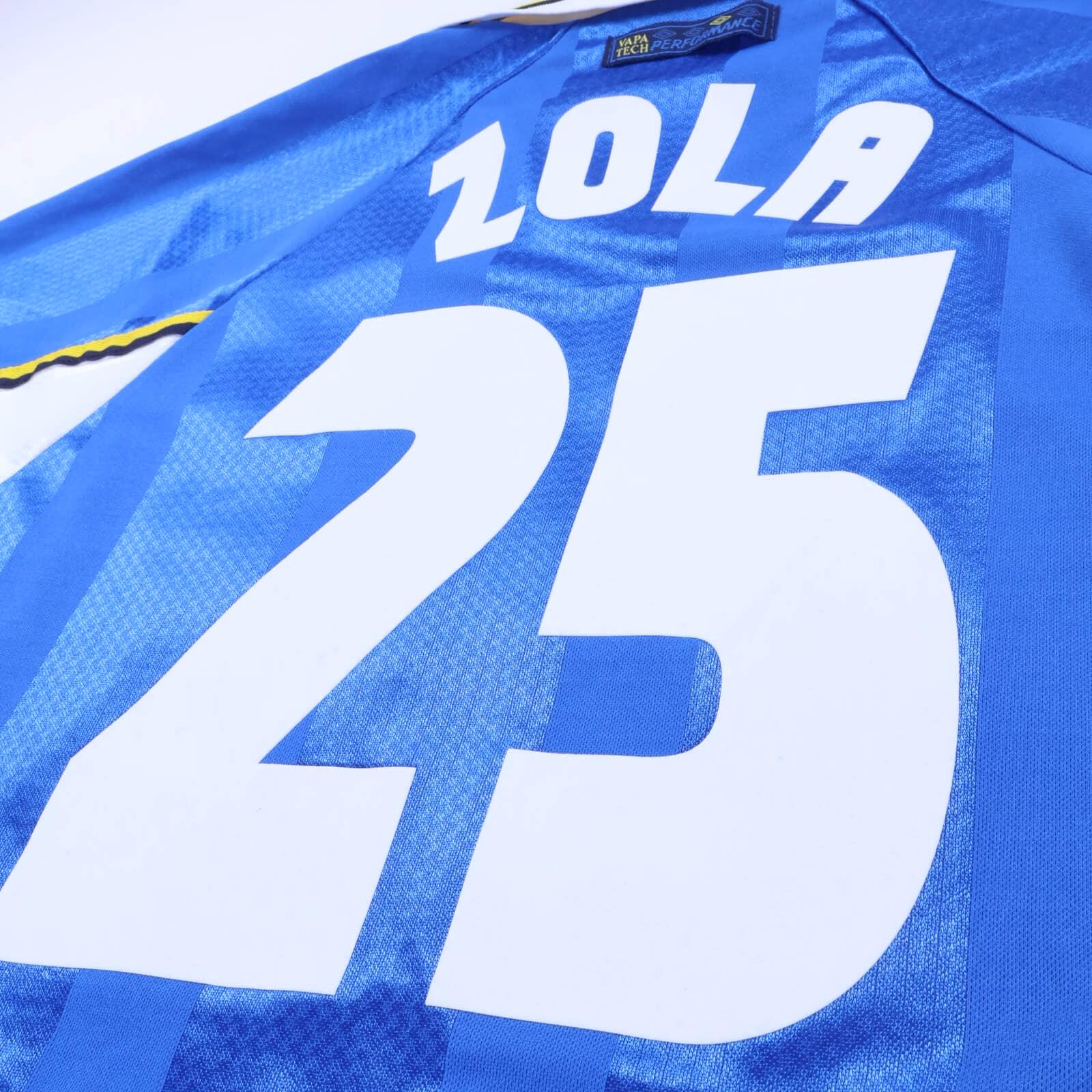 Chelsea Zola #25 1997/99 Home Shirt - M