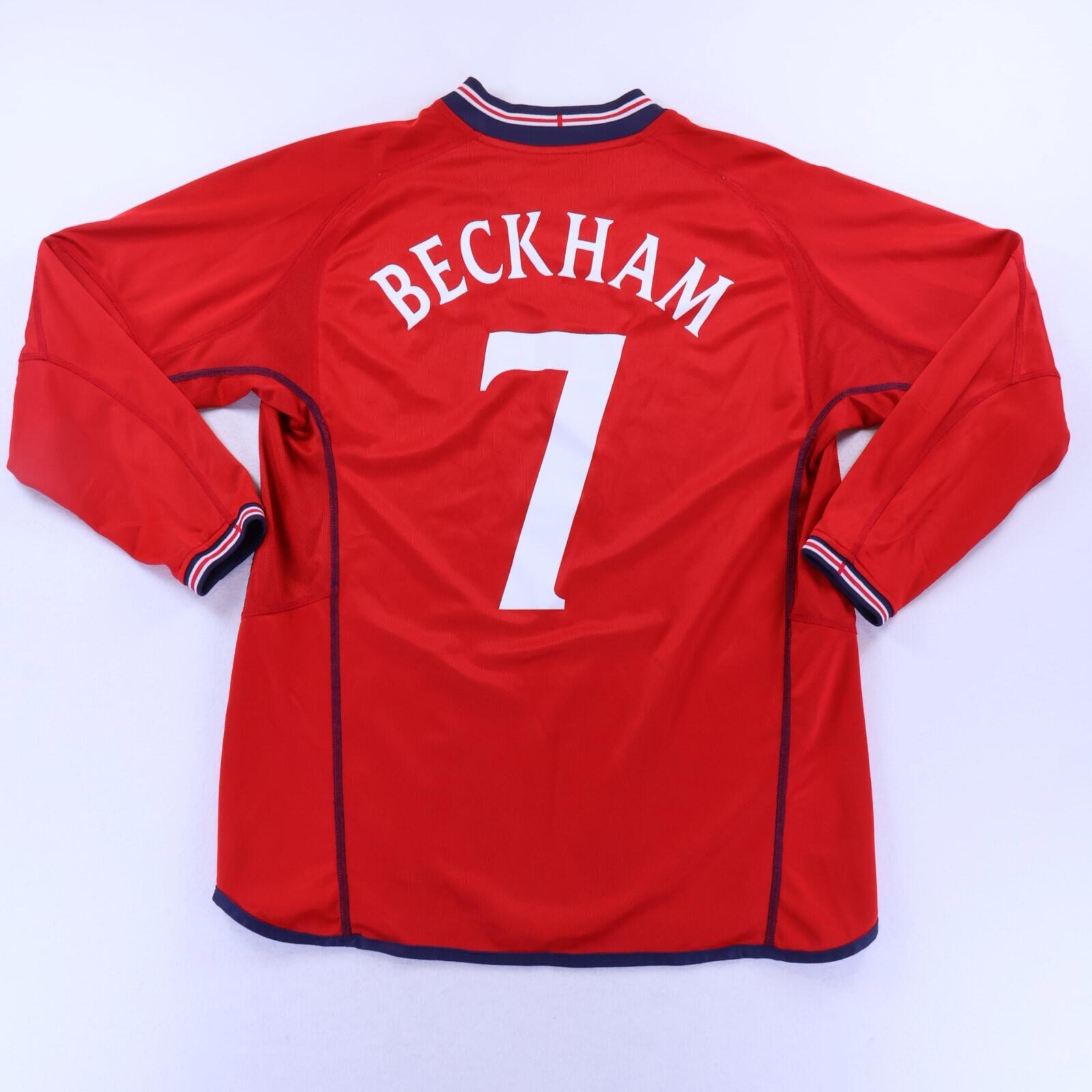 England Beckham #7 2002/04 Away Shirt - L