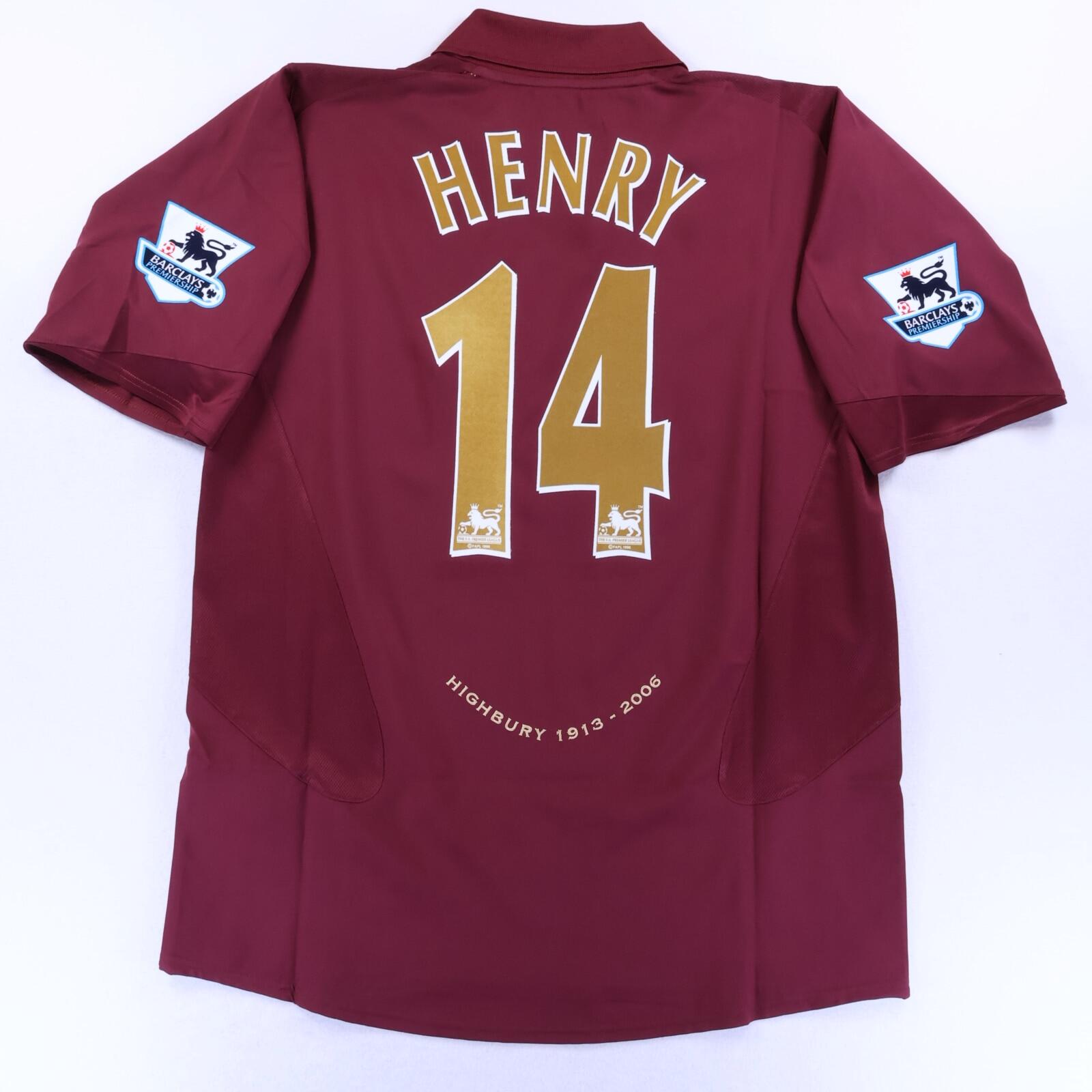 Arsenal Henry #14 2005/06 Home Shirt - Final Game - XL