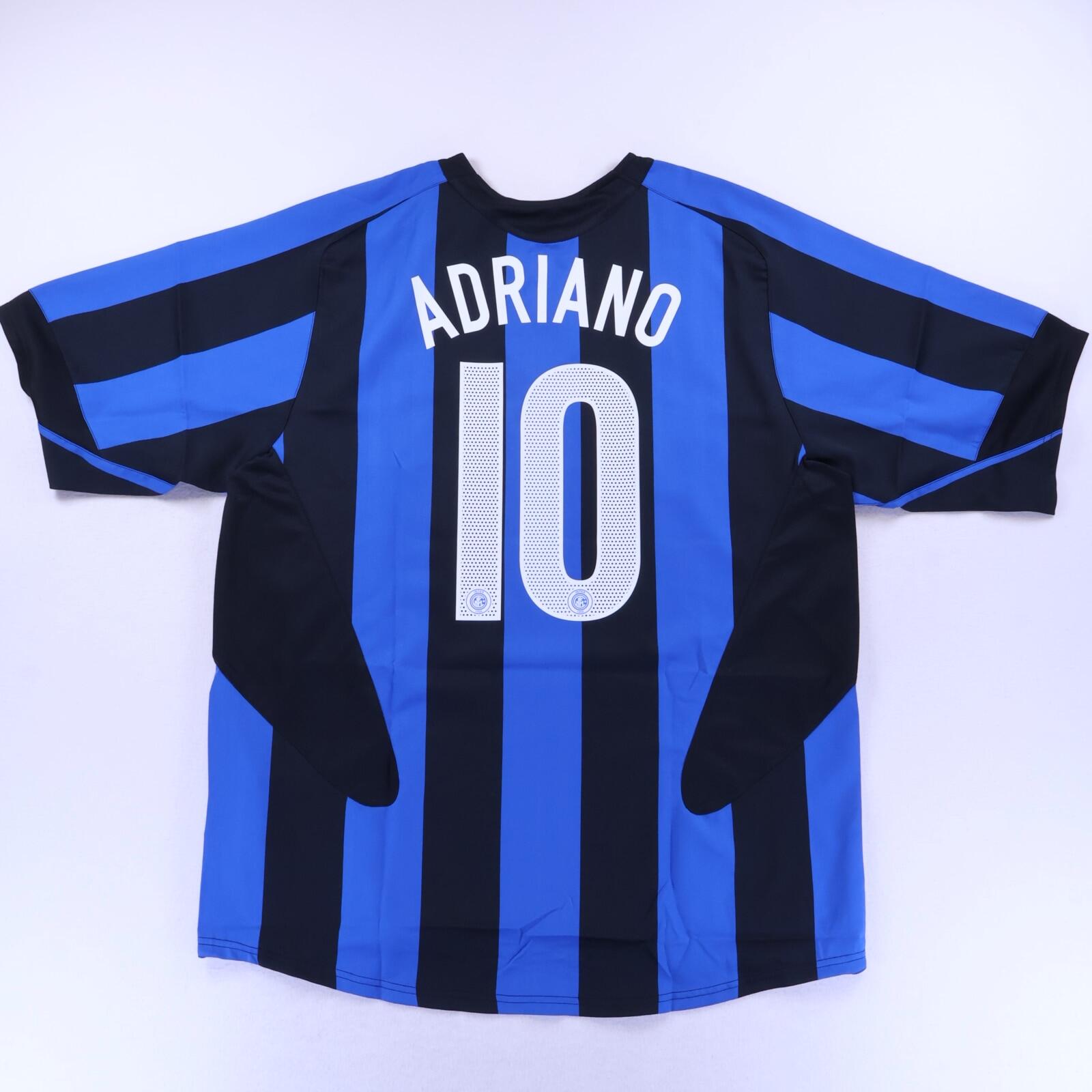 インテル・ミラノ ADRIANO 10番 シャツ サイズ90 Inter Milan Adriano #10 2005/06 Home Shirt - XL