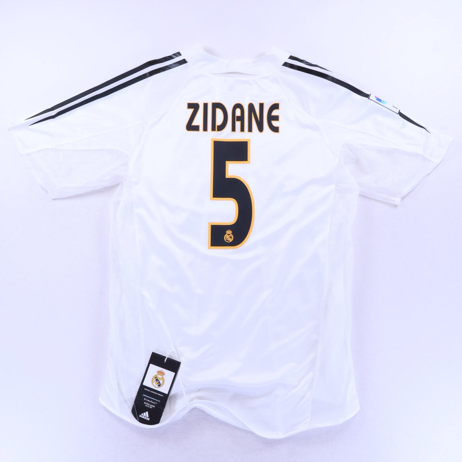 NWT*Real Madrid Zidane #5 2004/05 Home Shirt - M