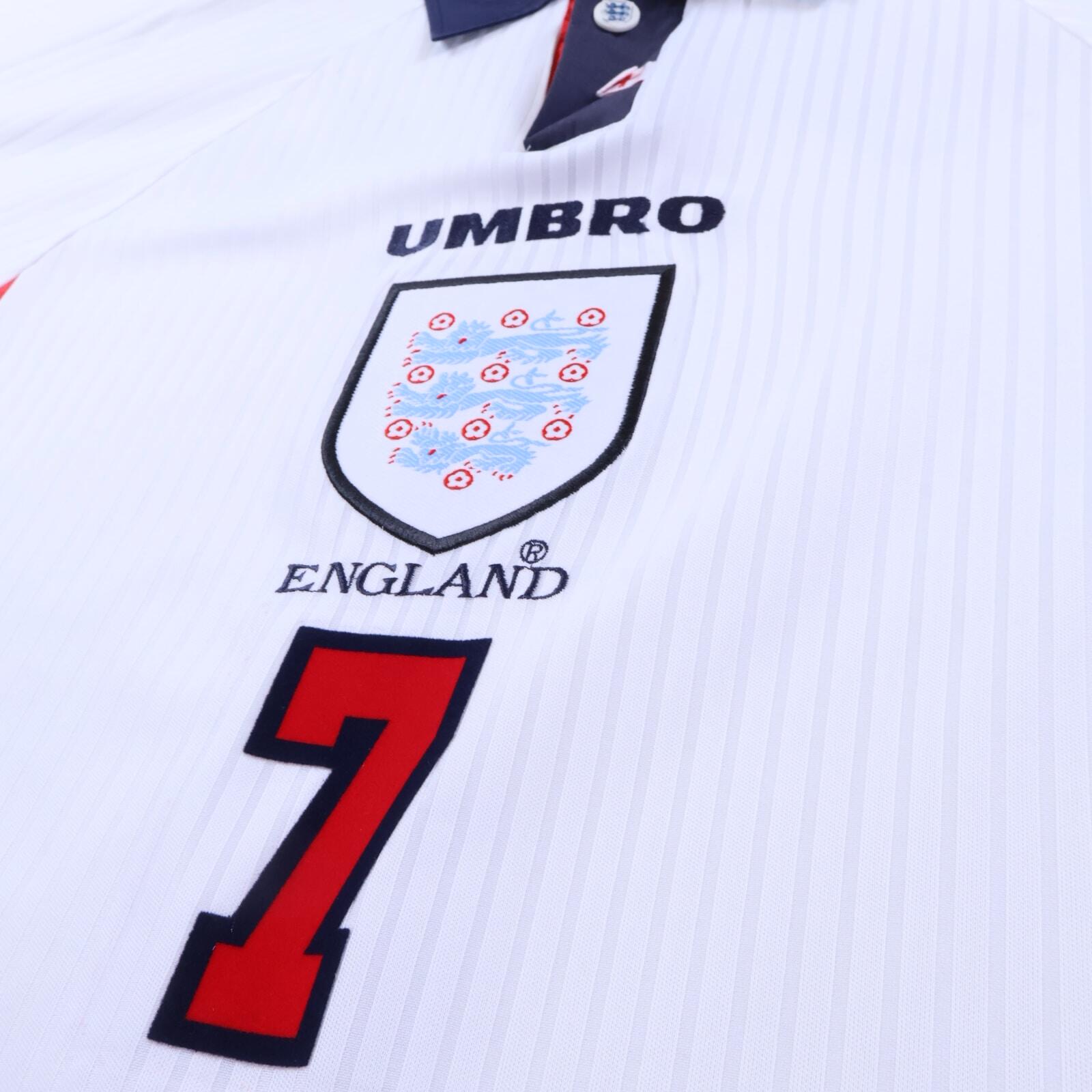 England Beckham #7 1997/98 Home Shirt - XL