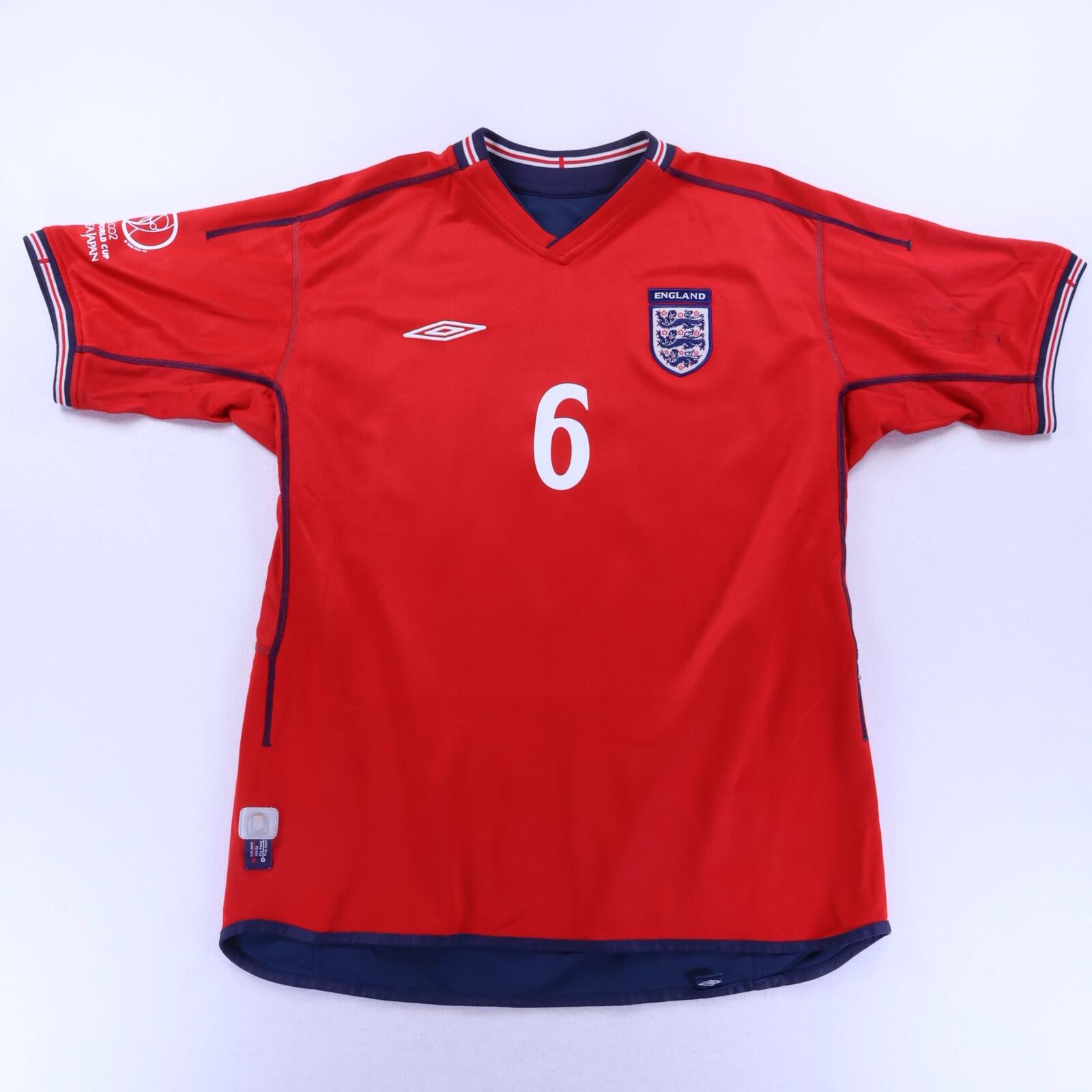 England Campbell #6 2002/04 Away Shirt - Reversible - XL