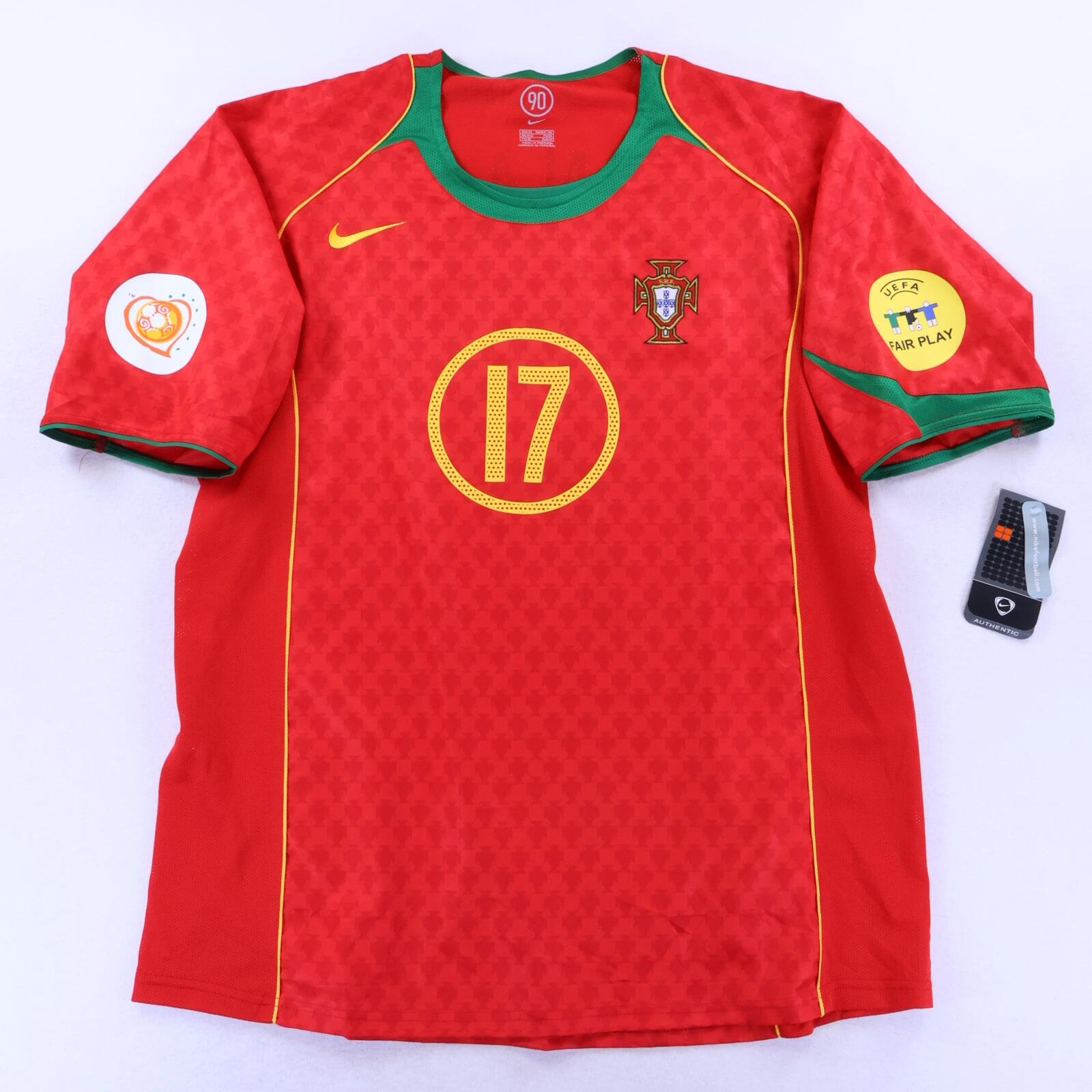 NWT* Portugal Ronaldo #17 2004/06 Home Shirt - XL