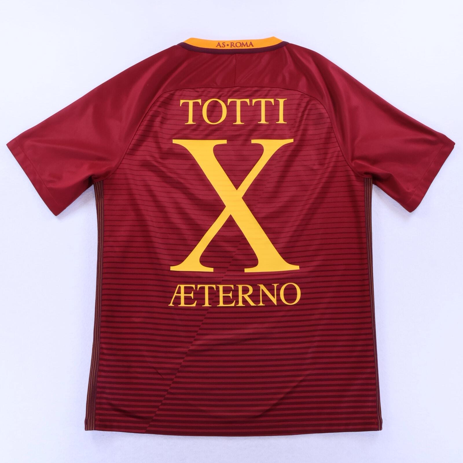 As Roma Totti #10 2016/17 Home Shirt - M