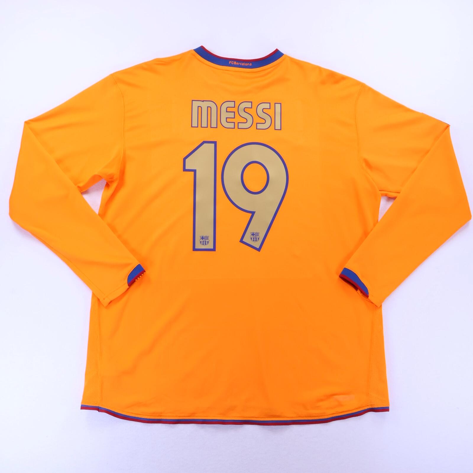 Barcelona Messi #19 2006/08 Away Shirt - Long Sleeve - 2XL