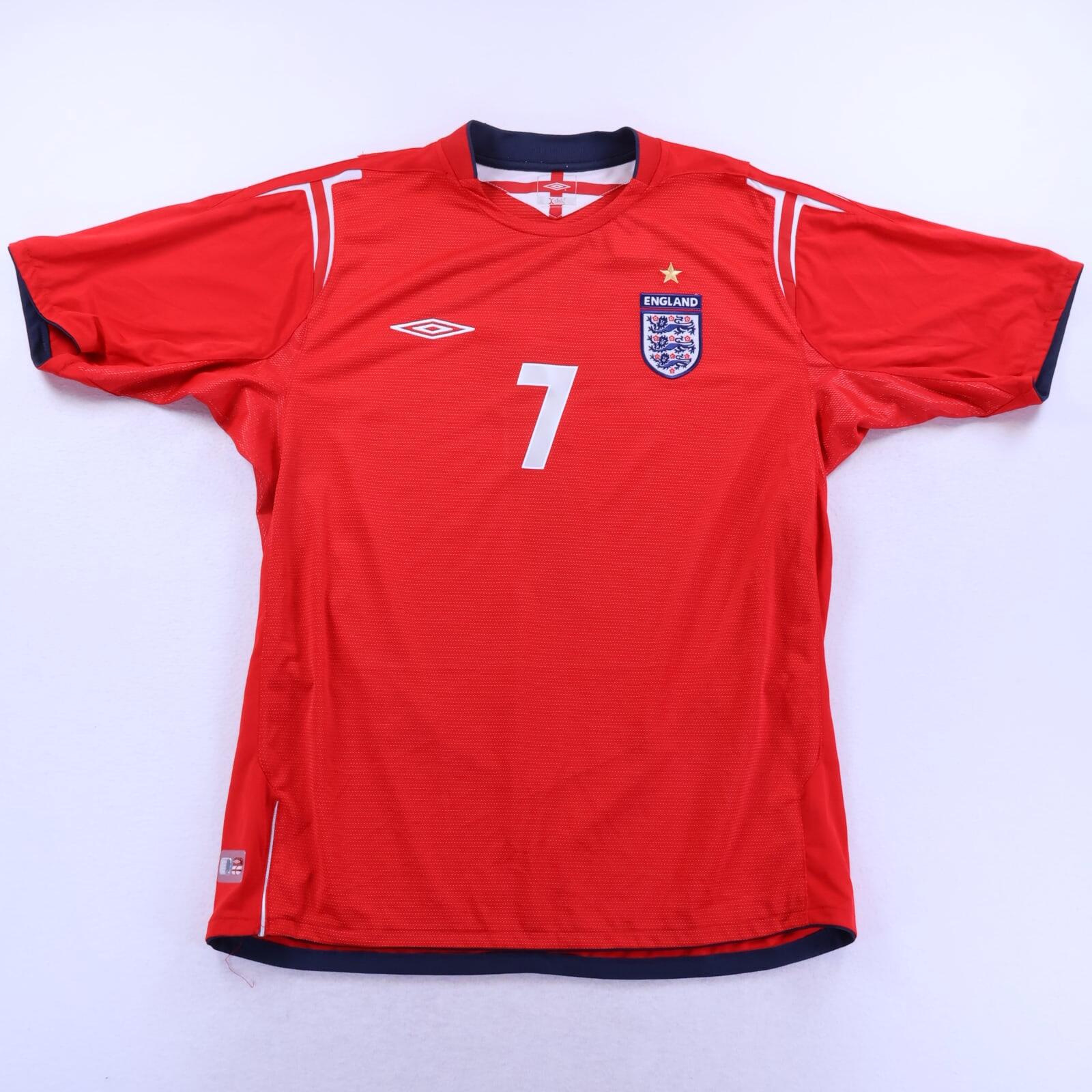 England Beckham #7 2004/06 Away Shirt - Long Sleeve - L