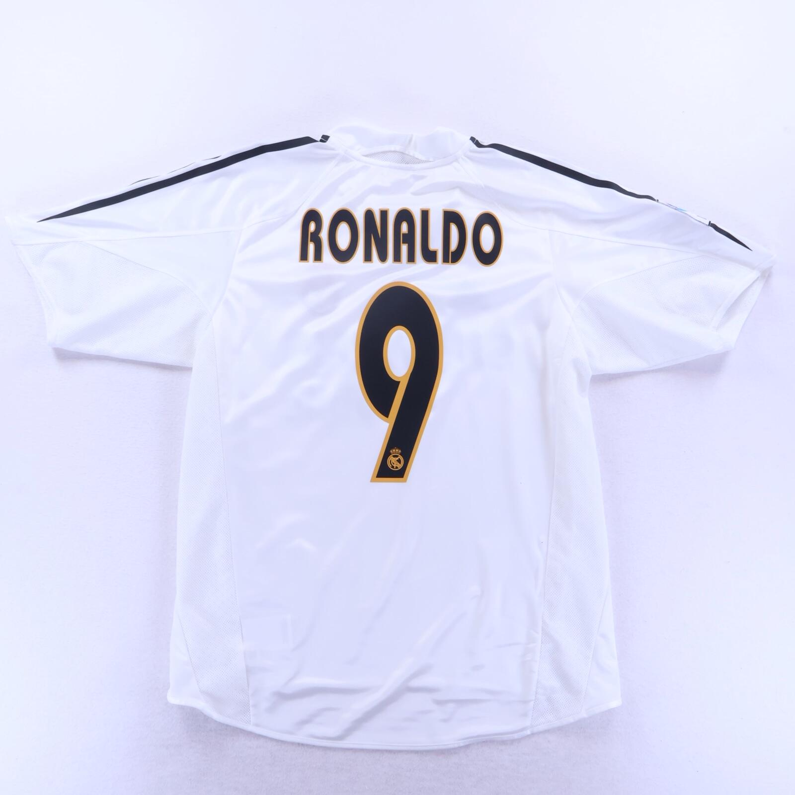 Real Madrid Ronaldo #9 2004/05 Home Shirt - M
