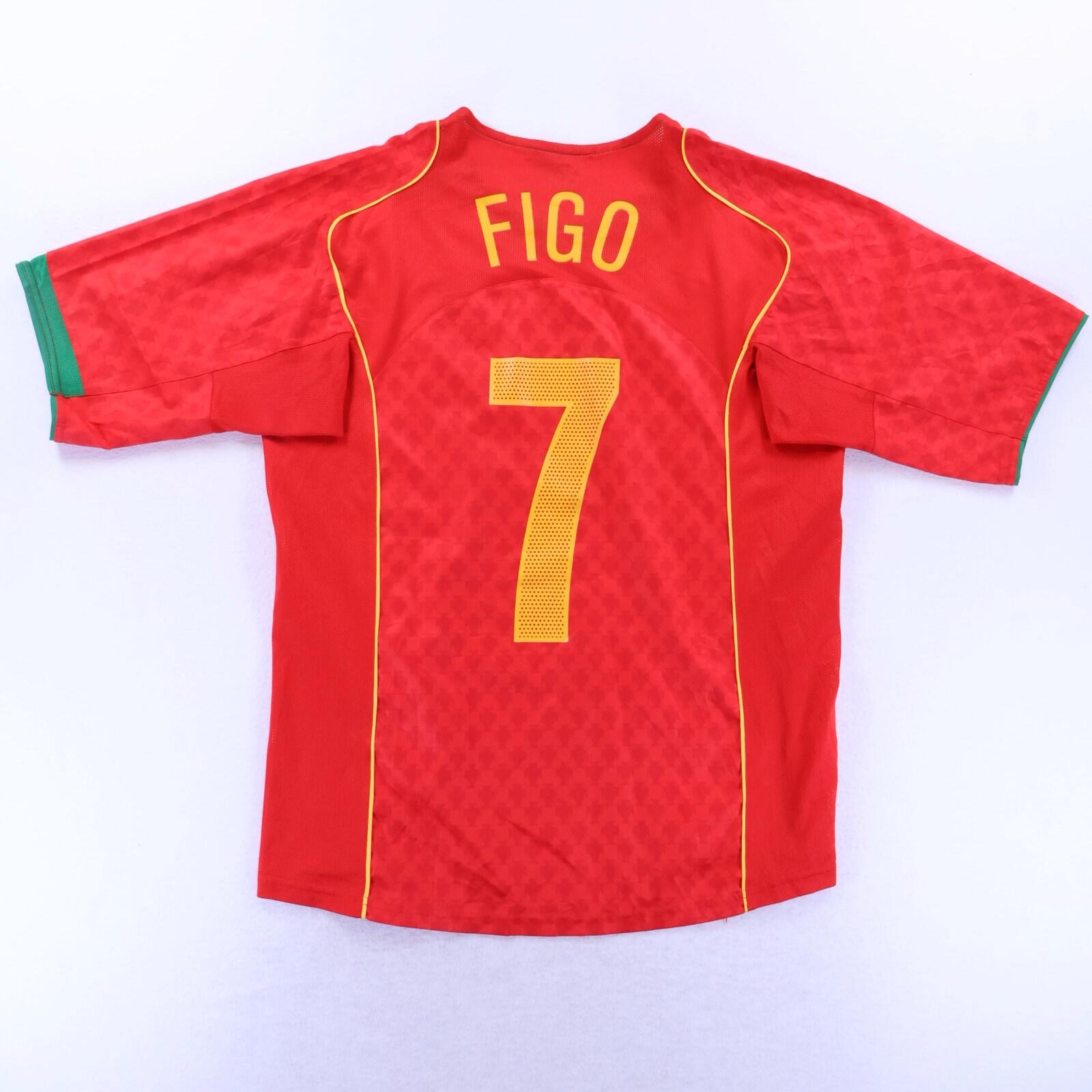 *MINT* Portugal Figo #7 2004 Home Shirt - M