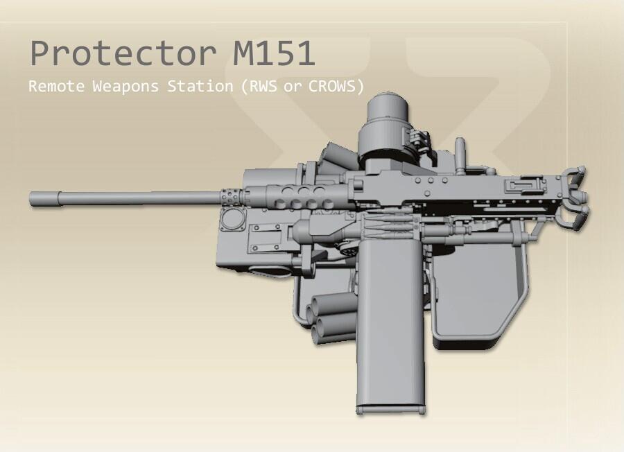 Protector Remote Weapons Station RWS - 1/35, 1/32, 1/24, 1/18, 1/16 ...