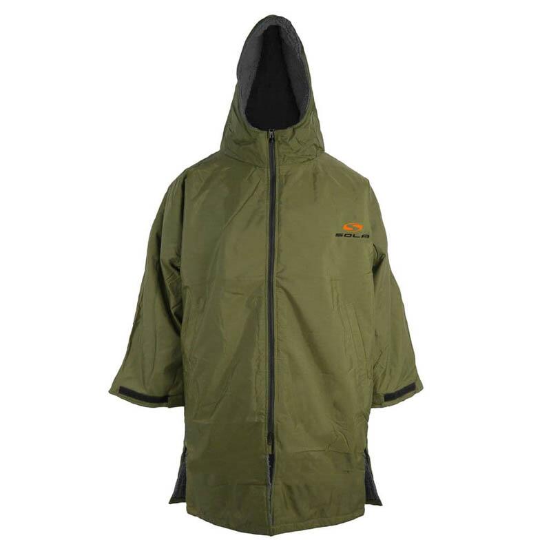 ! alt :  ! title : Sola Waterproof Changing Coat Robe KHAKI BLACK ! desc :  ! caption :