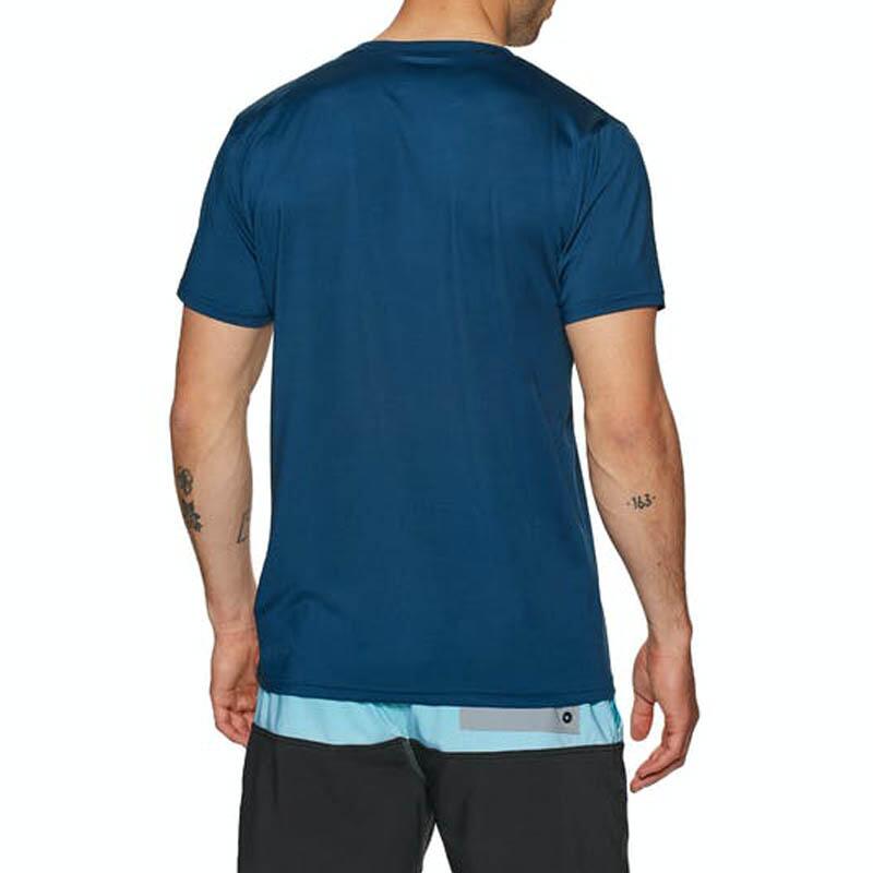 ! alt :  ! title : Rip Curl Icons Navy SS tee shirt fit uv rashie ! desc :  ! caption :