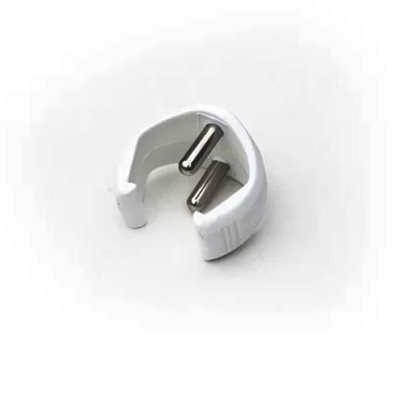 ! alt :  ! title : Boom Clip Unifiber Double Pin White ! desc :  ! caption :