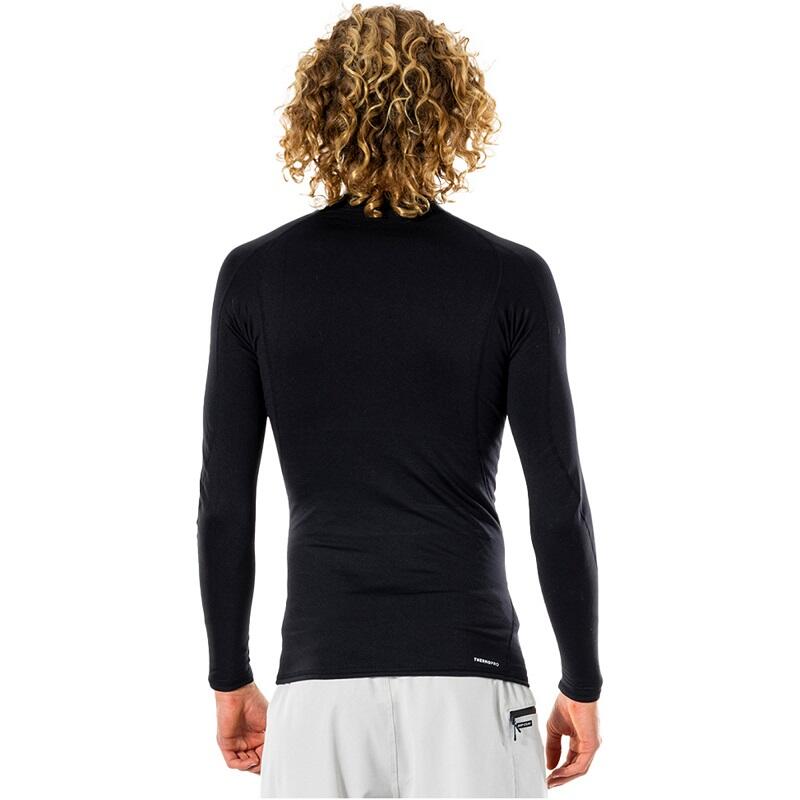 ! alt :  ! title : 2023 Rip Curl Mens Thermopro 1mm Long Sleeve Thermal Vest WLYYAM - Black 4boards ! desc :  ! caption :