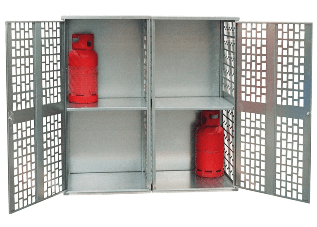 STL file Gas cylinder store with details H0 1:87 🏗·3D printable model