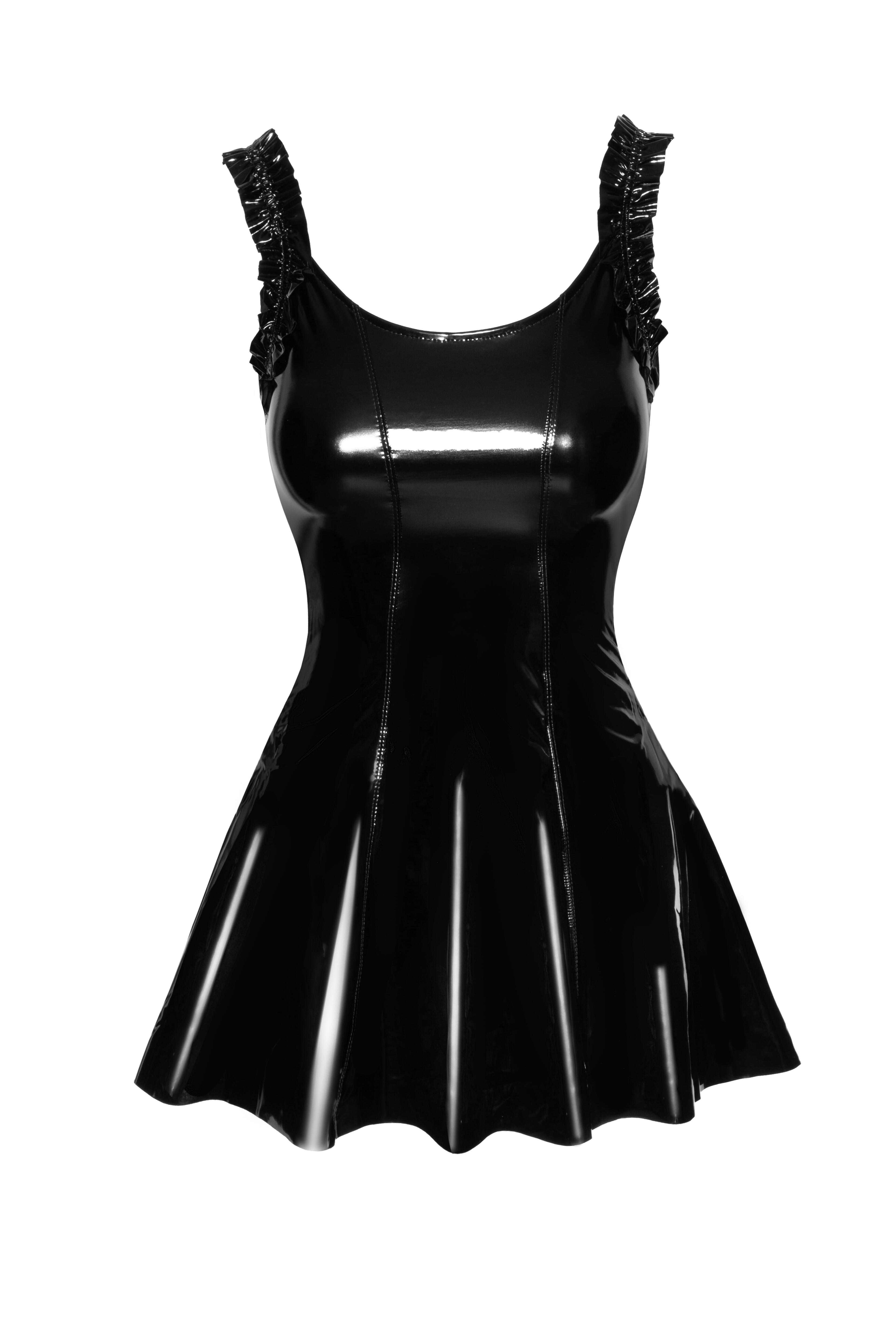 Sleeveless PVC Mini Dress front
