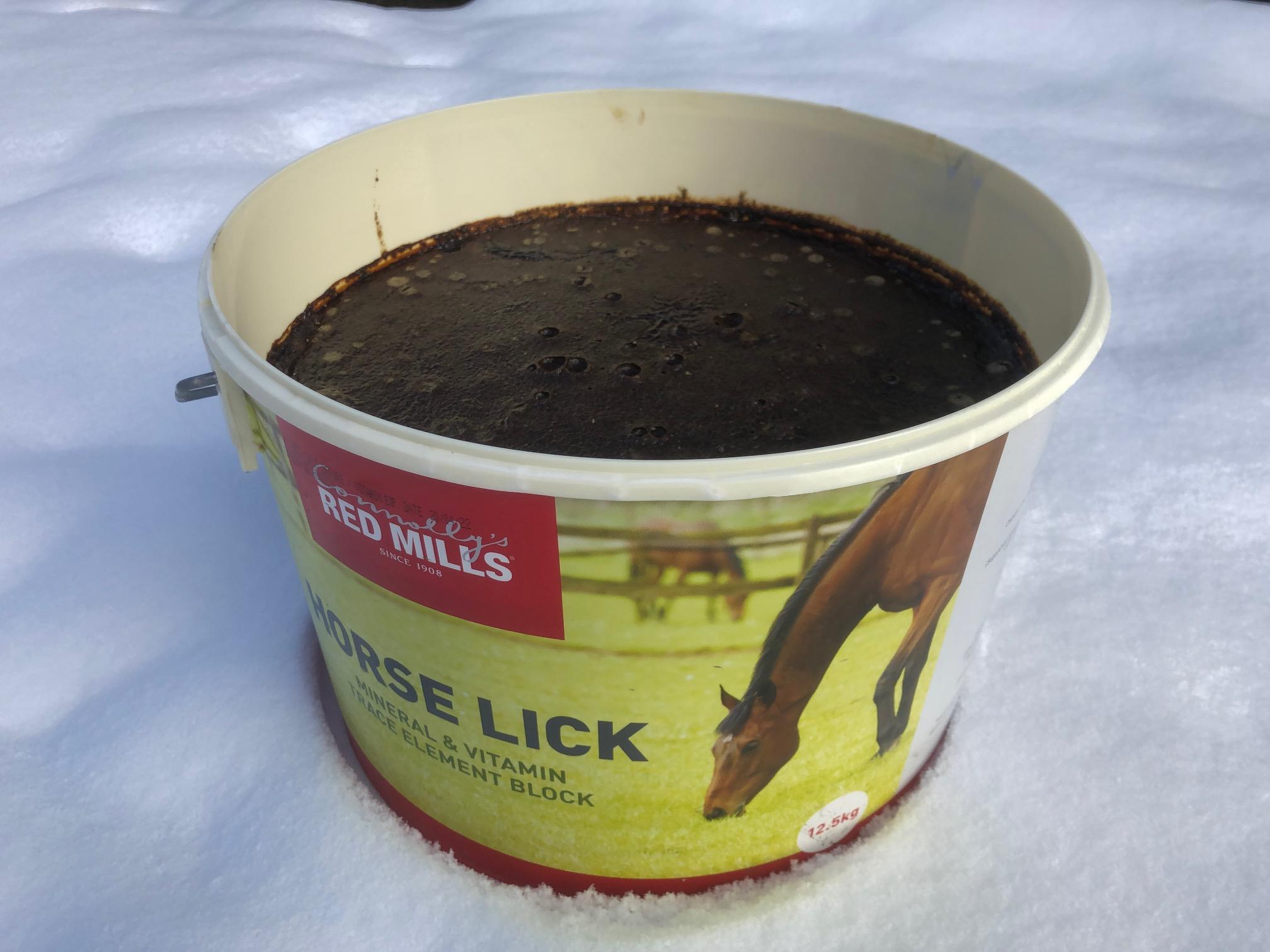 Red Mills Horse Mineral Bucket