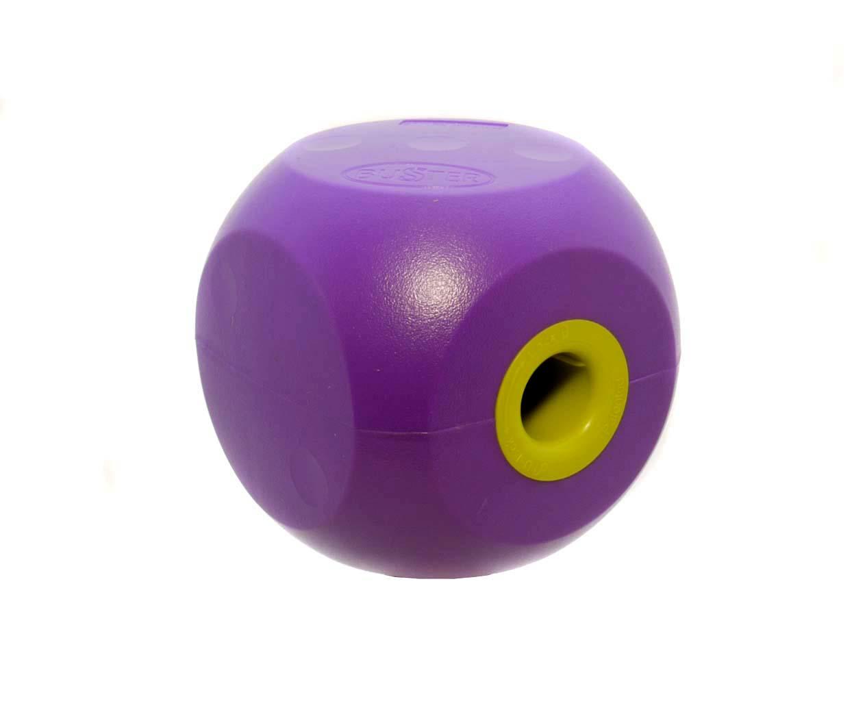 classic mini buster cube treat dog toy - purple