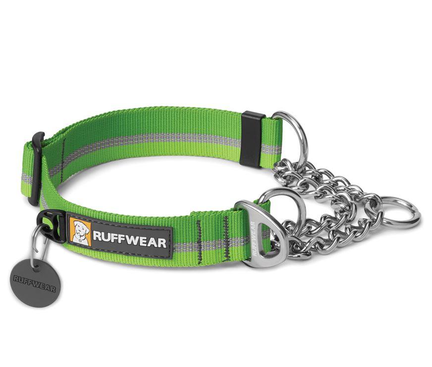 Ruffwear Chain Reaction Half Check Dog Collar Meadow Green