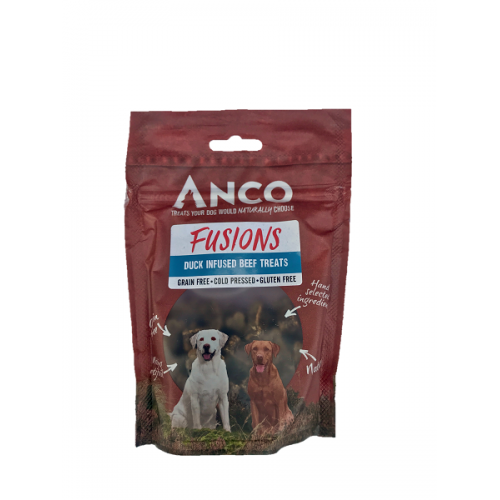 Anco Fusions Grain Free Natural Dog Treats - Beef & Duck