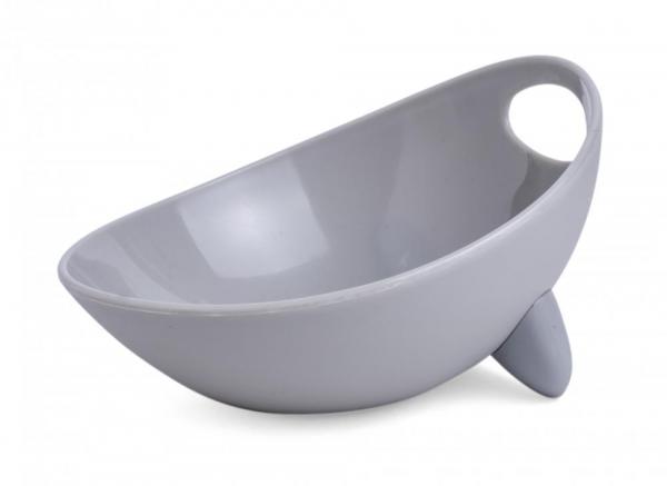 Petface Scoop Bowl grey with non slip feet
