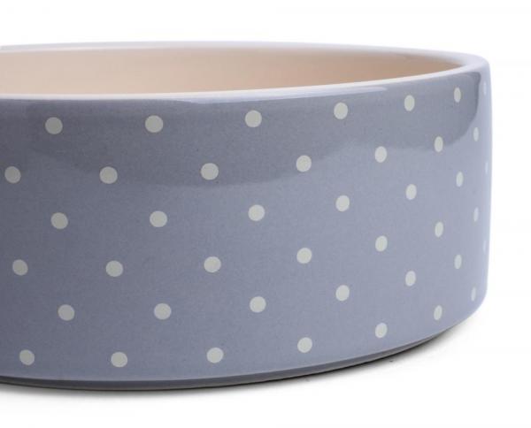 Petface  Ceramic Grey Spots Dog Bowl