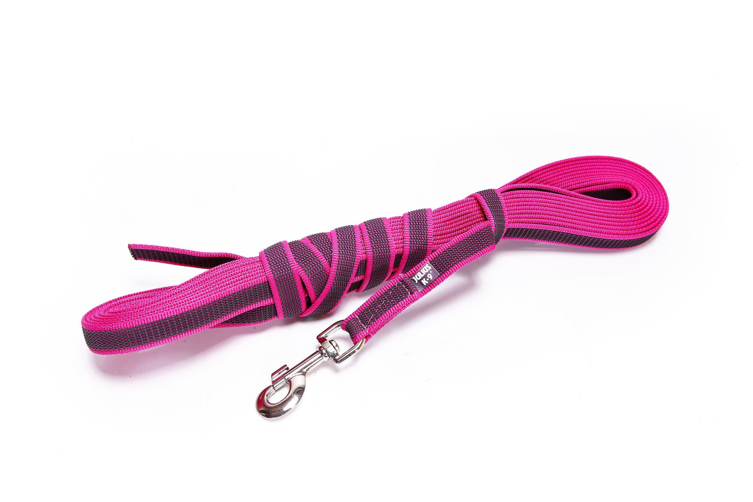 Julius K9 Super Grip Anti Slip Training Lines For Dogs - No Handle Pink 10m