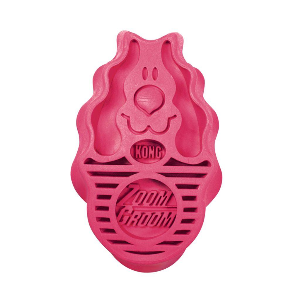 KONG ZoomGroom For Dogs Raspberry