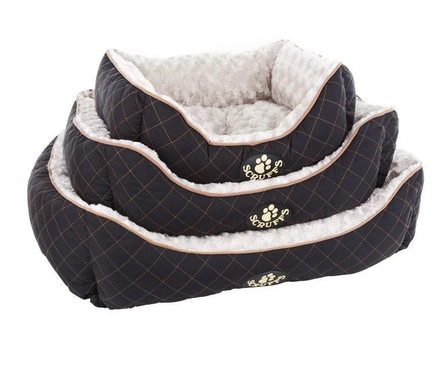 Scruffs Wilton Box Bed For Dogs Sizes Black