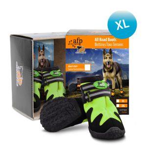 All for Paws All Road Boots For Dogs - Green set of 4 boots